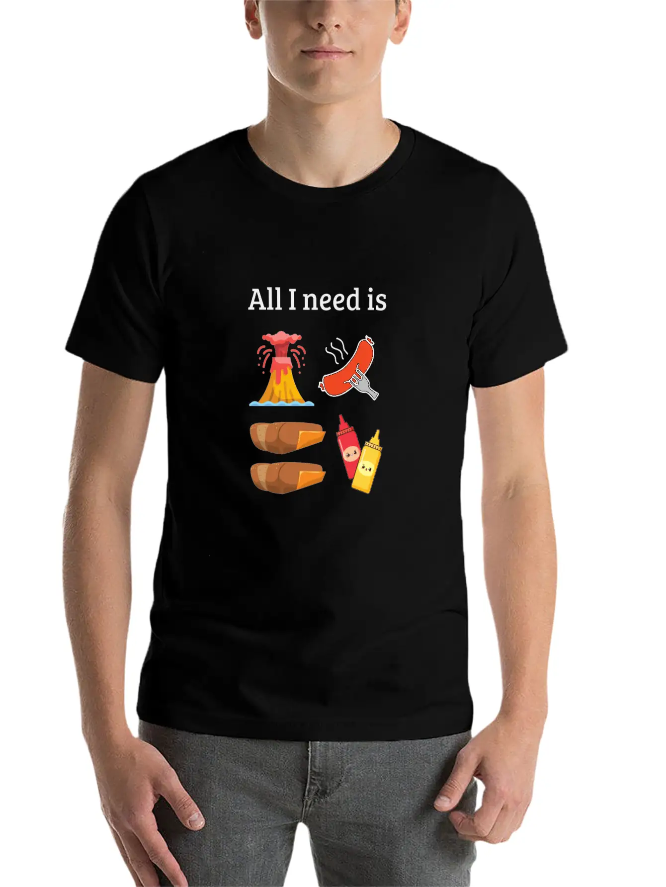All I Need Is Casual Graphic T-Shirt – Simple And Comfortable Daily Wear