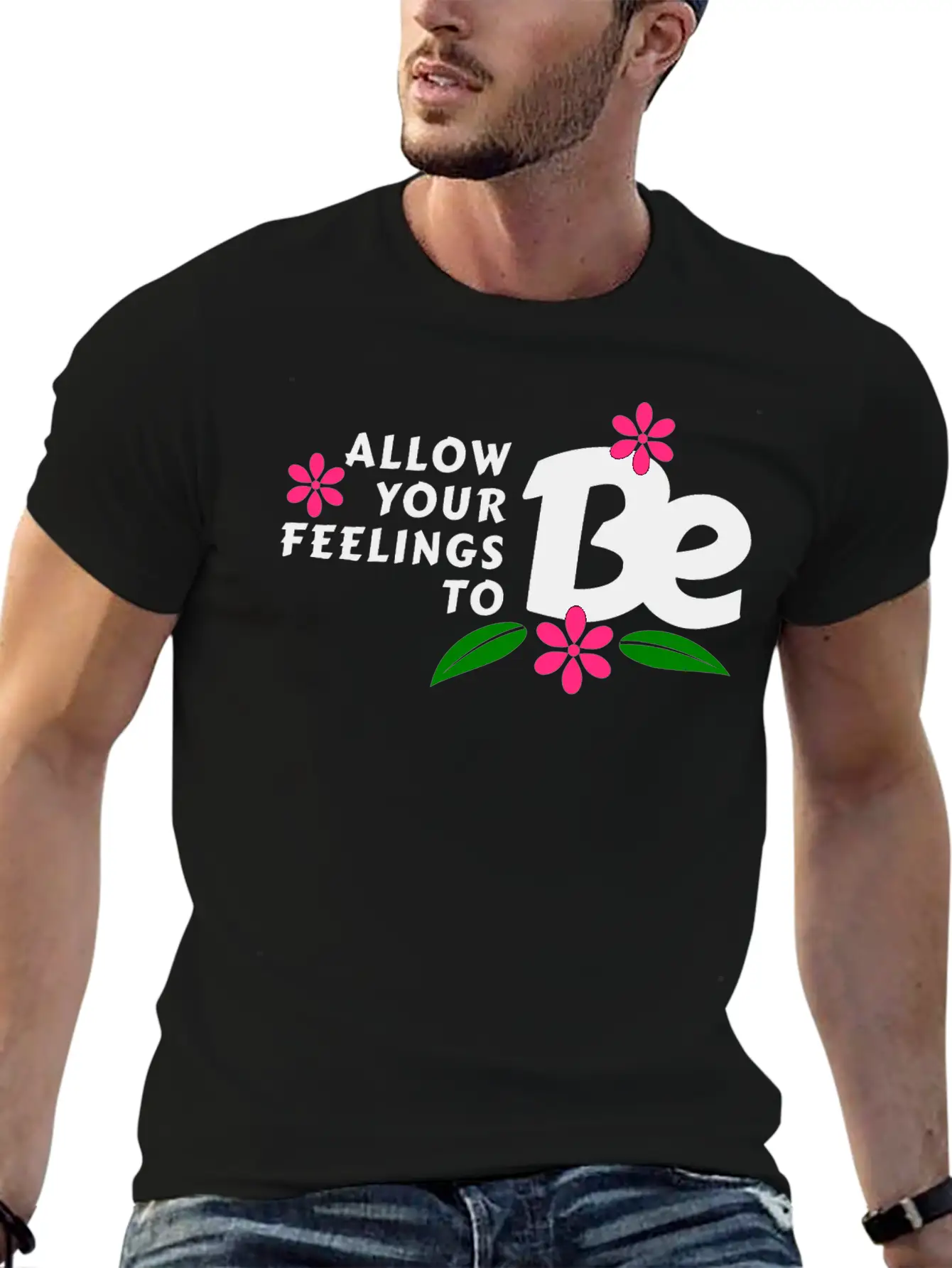Allow Your Feelings To Be Casual Graphic T-Shirt – Simple And Comfortable Daily Wear