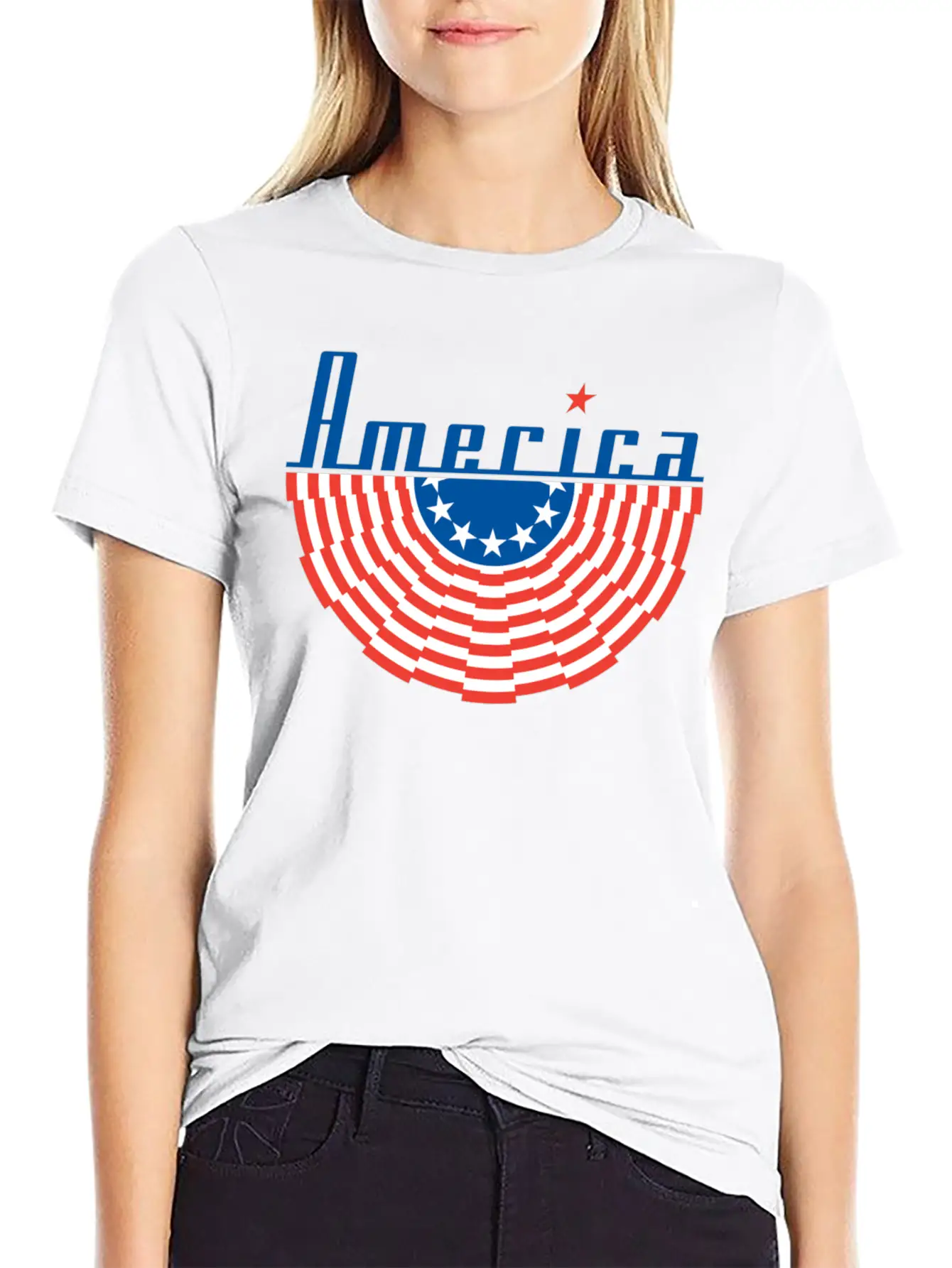 America Flag Casual Graphic T-Shirt – Simple And Comfortable Daily Wear