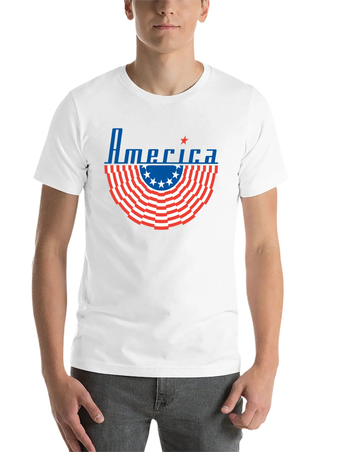 America Flag Casual Graphic T-Shirt – Simple And Comfortable Daily Wear