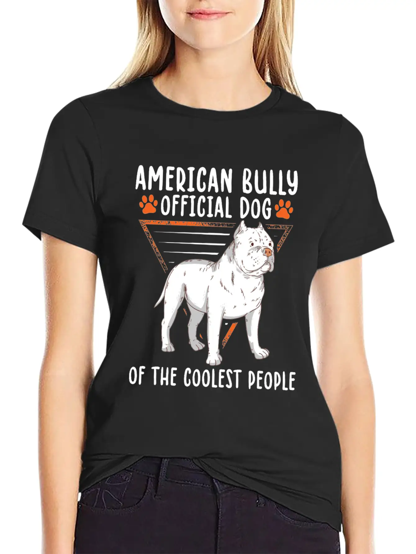 American Bully Dog Of The Coolest | Dog Owner Casual Graphic T-Shirt – Simple And Comfortable Daily Wear