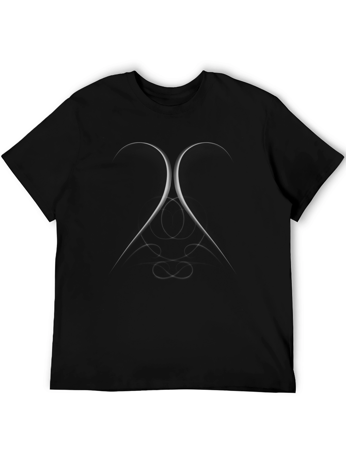 Abstract Graphic Tee - Modern Black T-Shirt