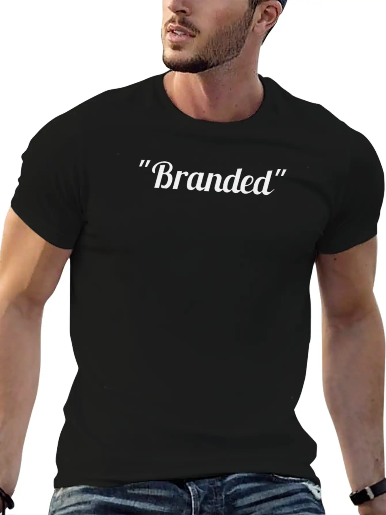 "Branded" Clothing Casual Graphic T-Shirt – Simple And Comfortable Daily Wear