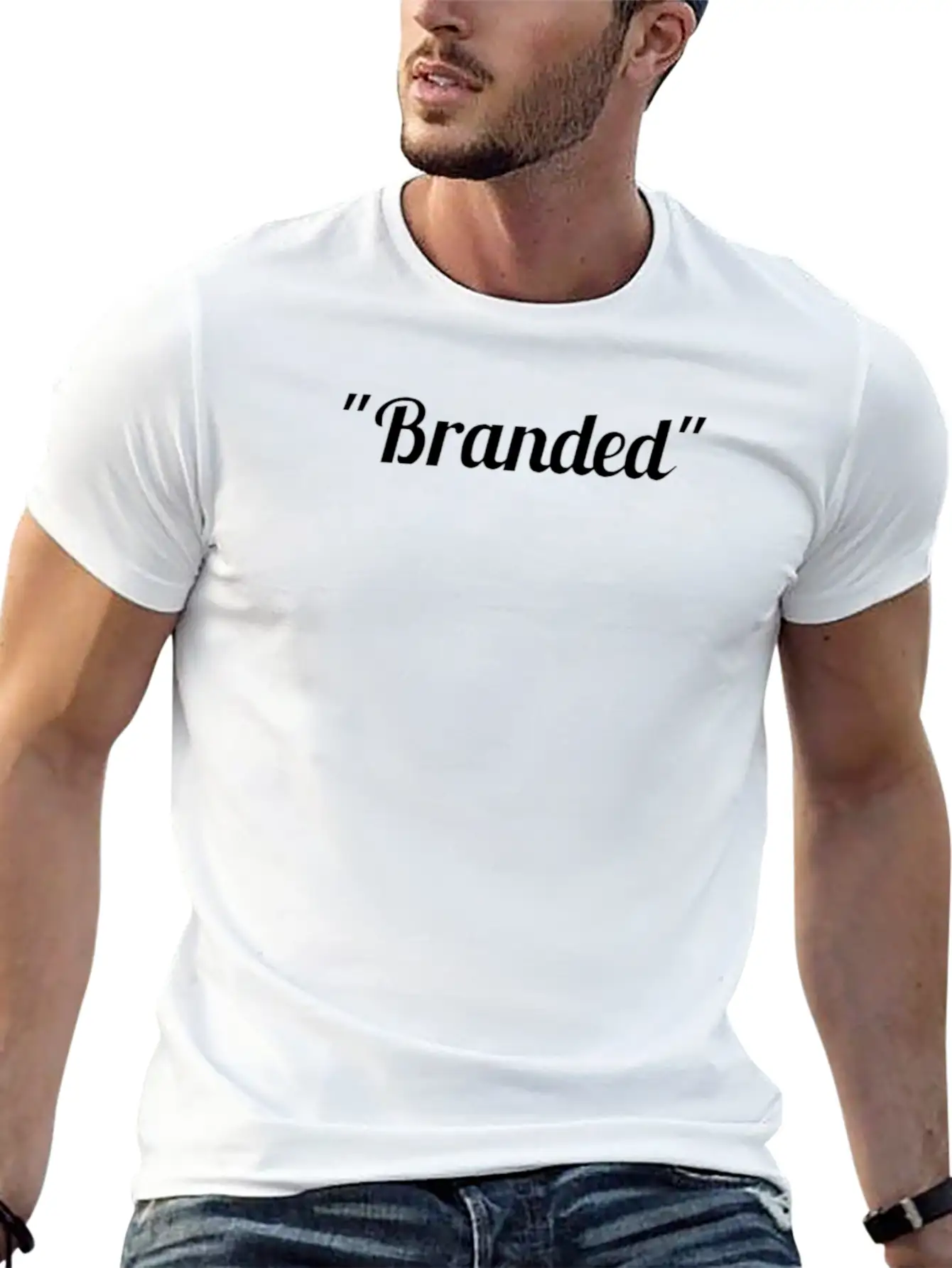 "Branded" Clothing Casual Graphic T-Shirt – Simple And Comfortable Daily Wear
