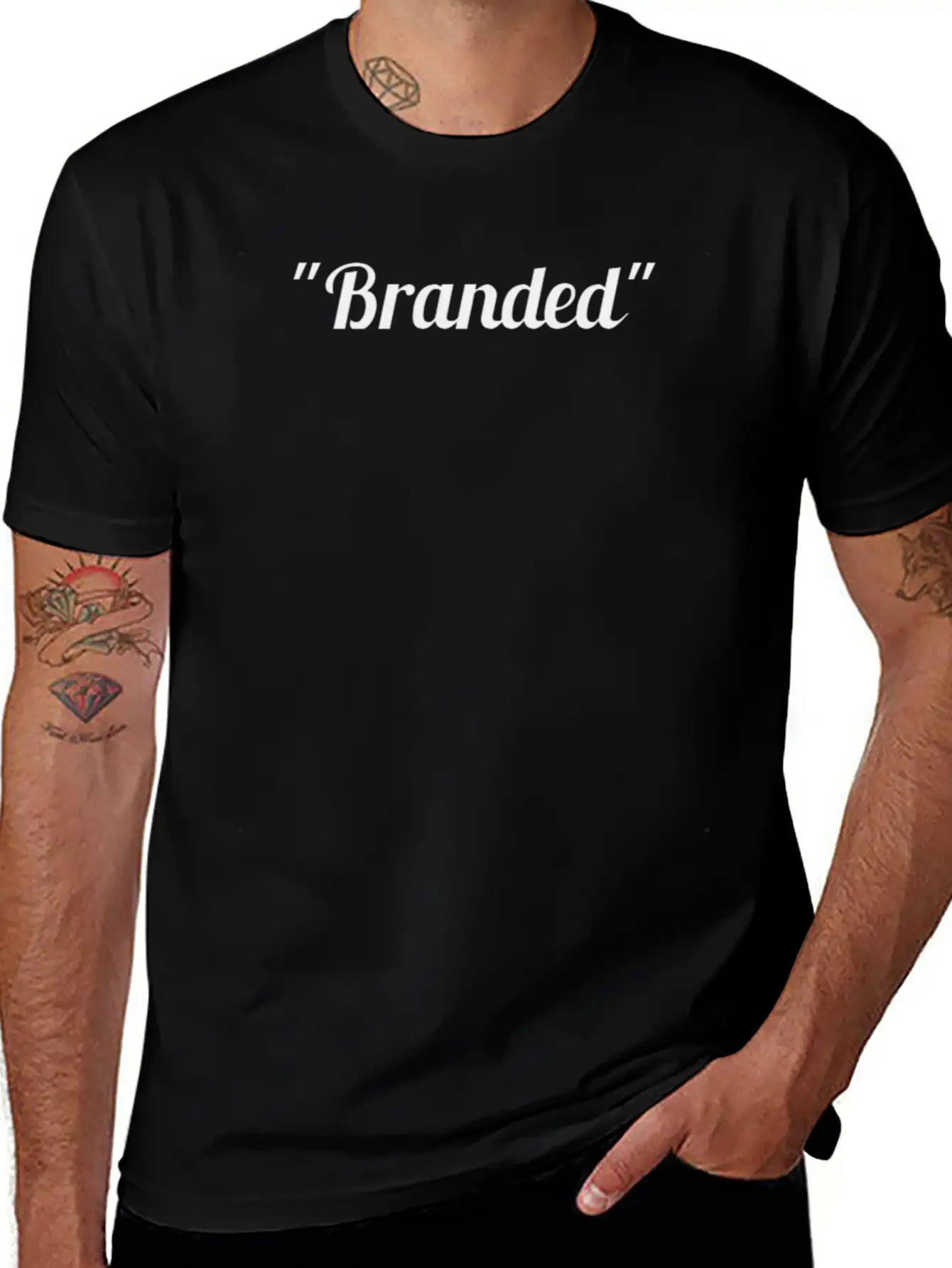 "Branded" Clothing Casual Graphic T-Shirt – Simple And Comfortable Daily Wear