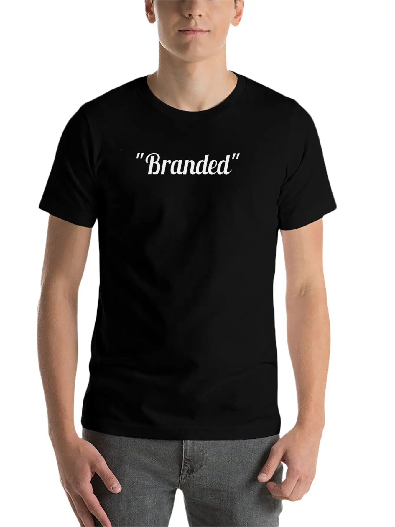 "Branded" Clothing Casual Graphic T-Shirt – Simple And Comfortable Daily Wear