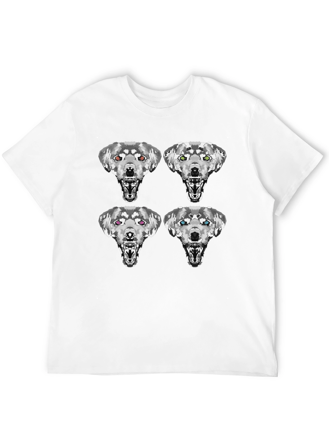 Wolf Pack Graphic T-Shirt - Stylish Black Tee