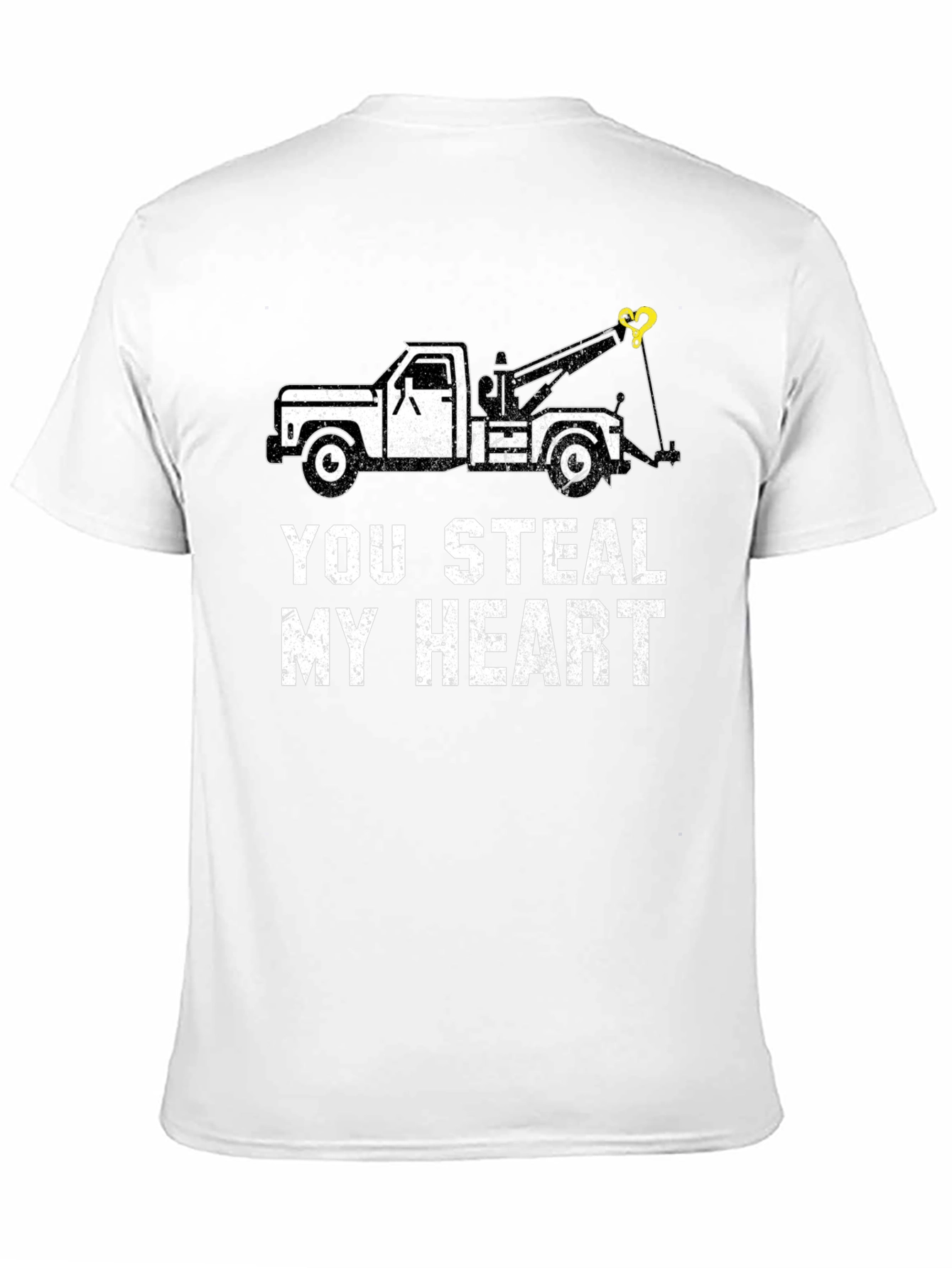 You Steal My Heart Tow Truck Graphic Tee