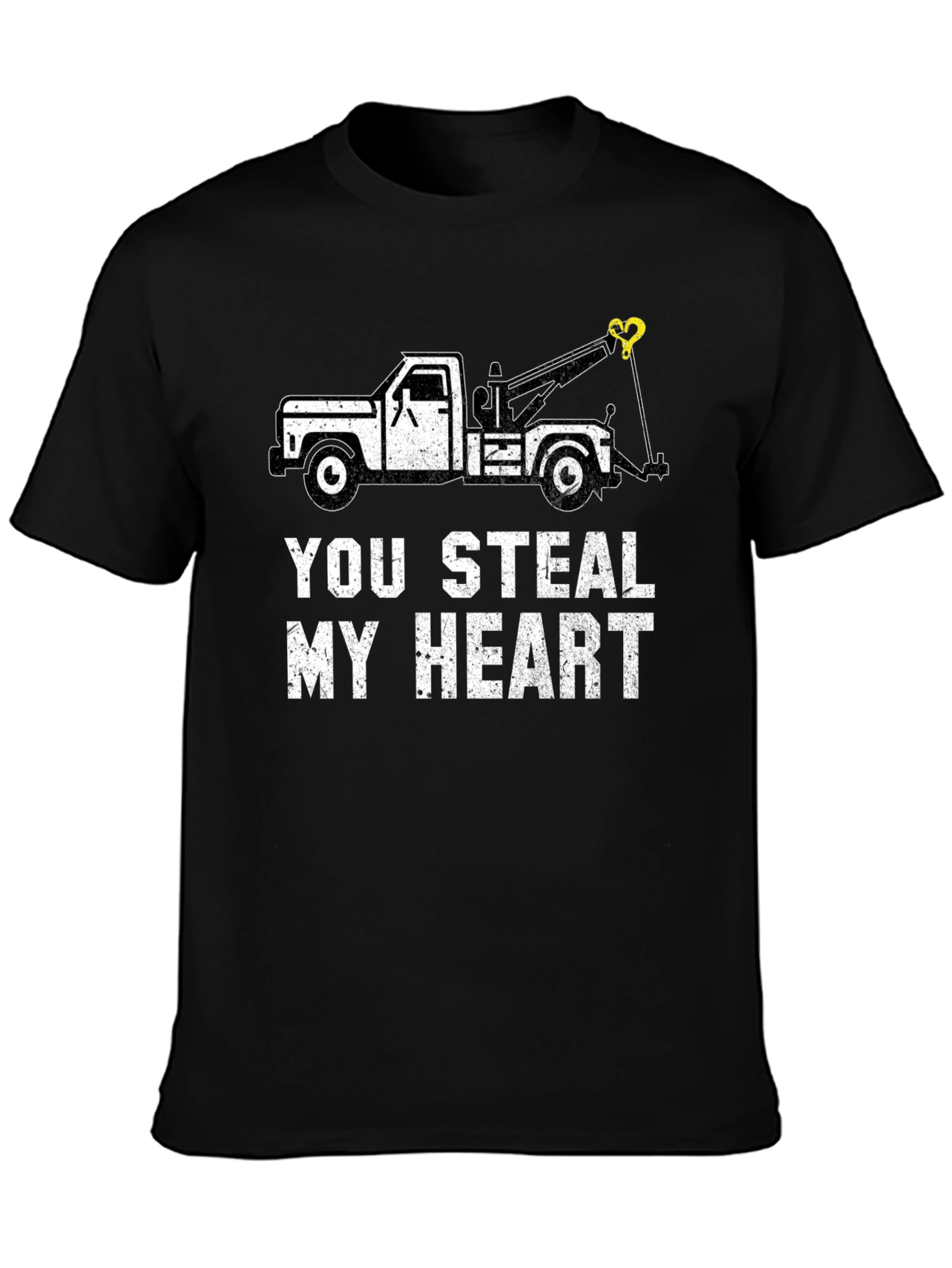 You Steal My Heart Tow Truck Graphic Tee