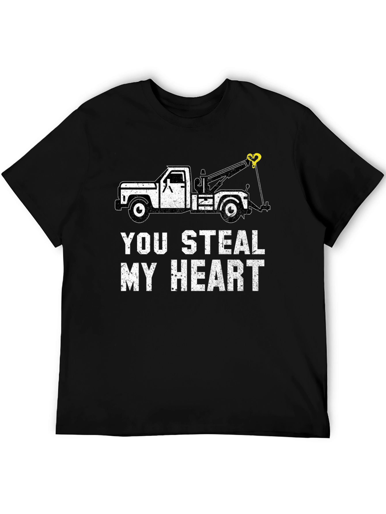 You Steal My Heart Tow Truck Graphic Tee