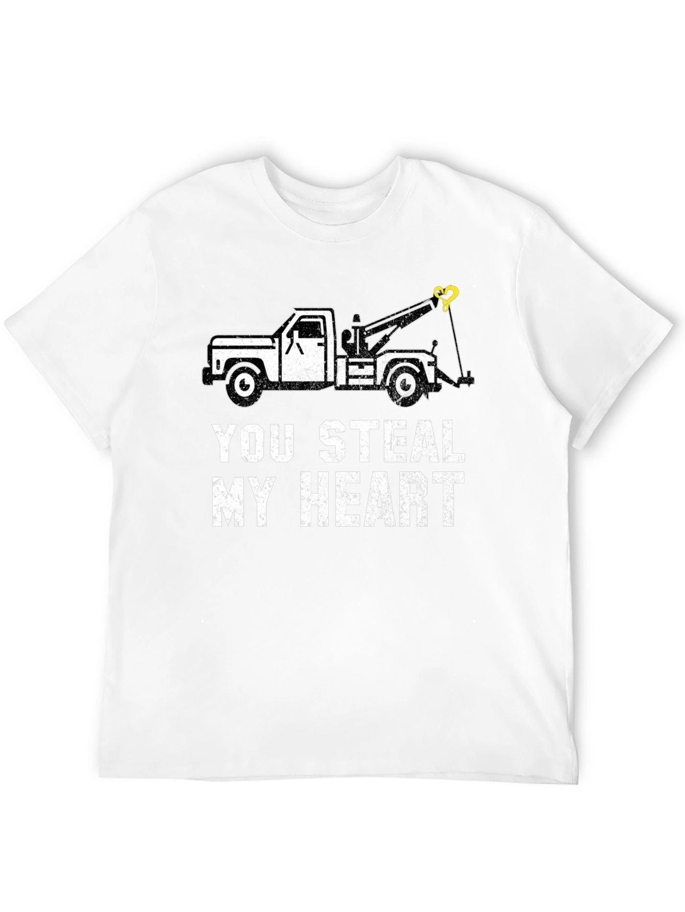 You Steal My Heart Tow Truck Graphic Tee