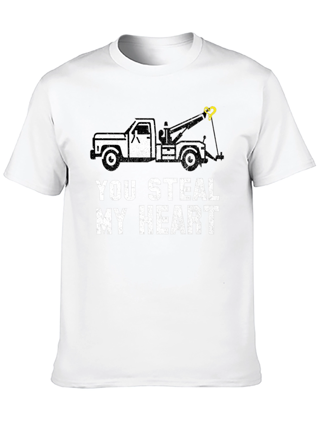 You Steal My Heart Tow Truck Graphic Tee