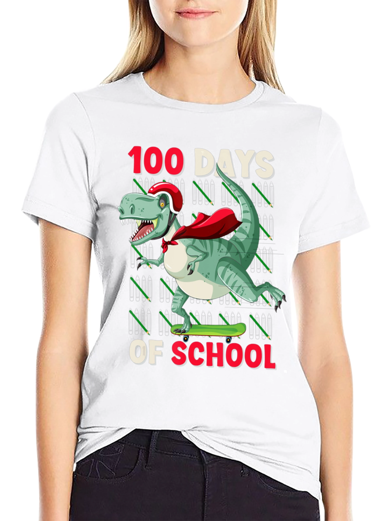 100 Days of School Dinosaur T-Shirt