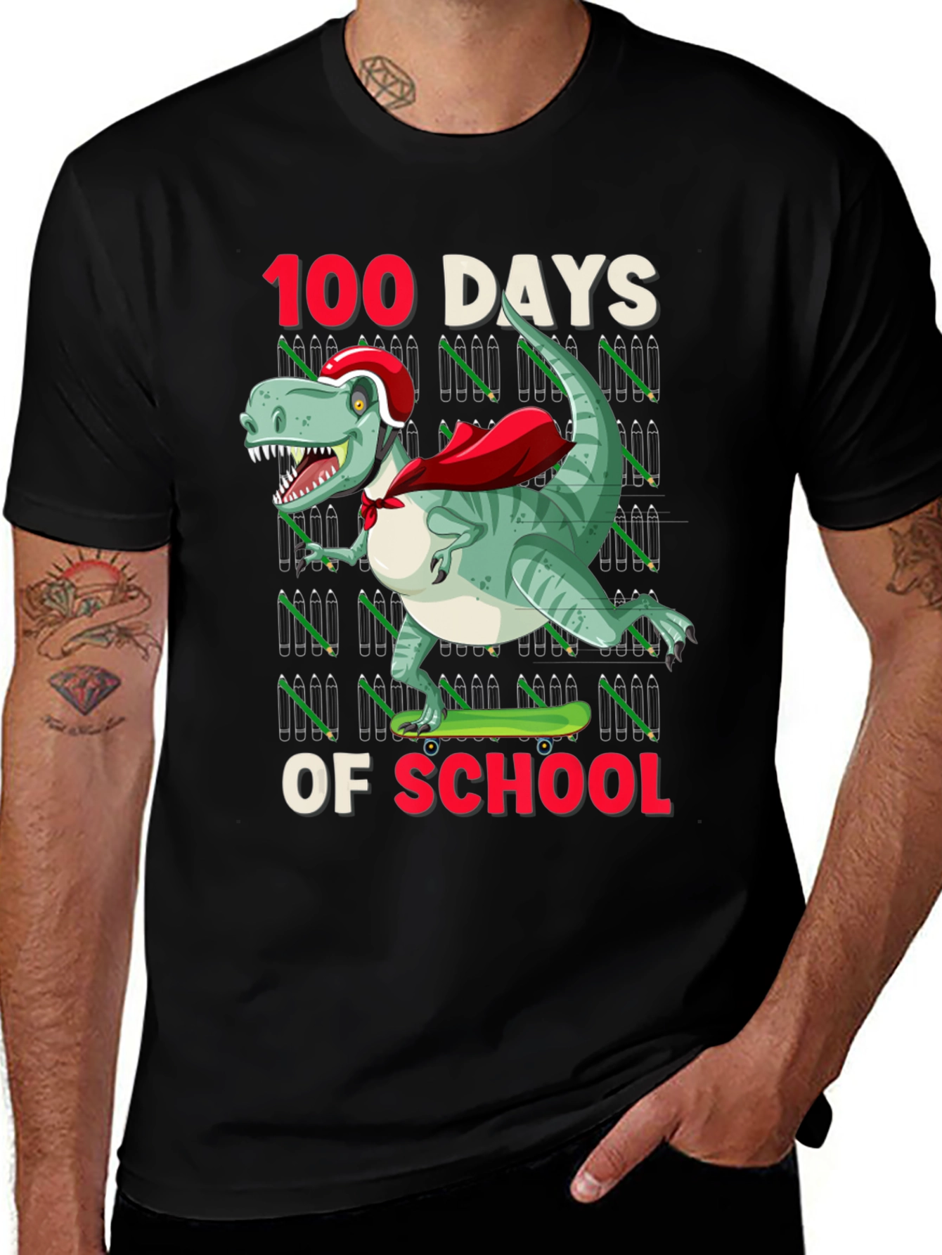 100 Days of School Dinosaur T-Shirt