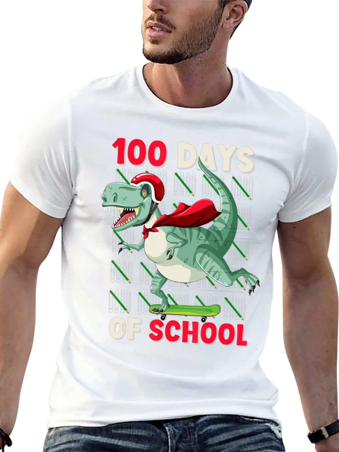 100 Days of School Dinosaur T-Shirt