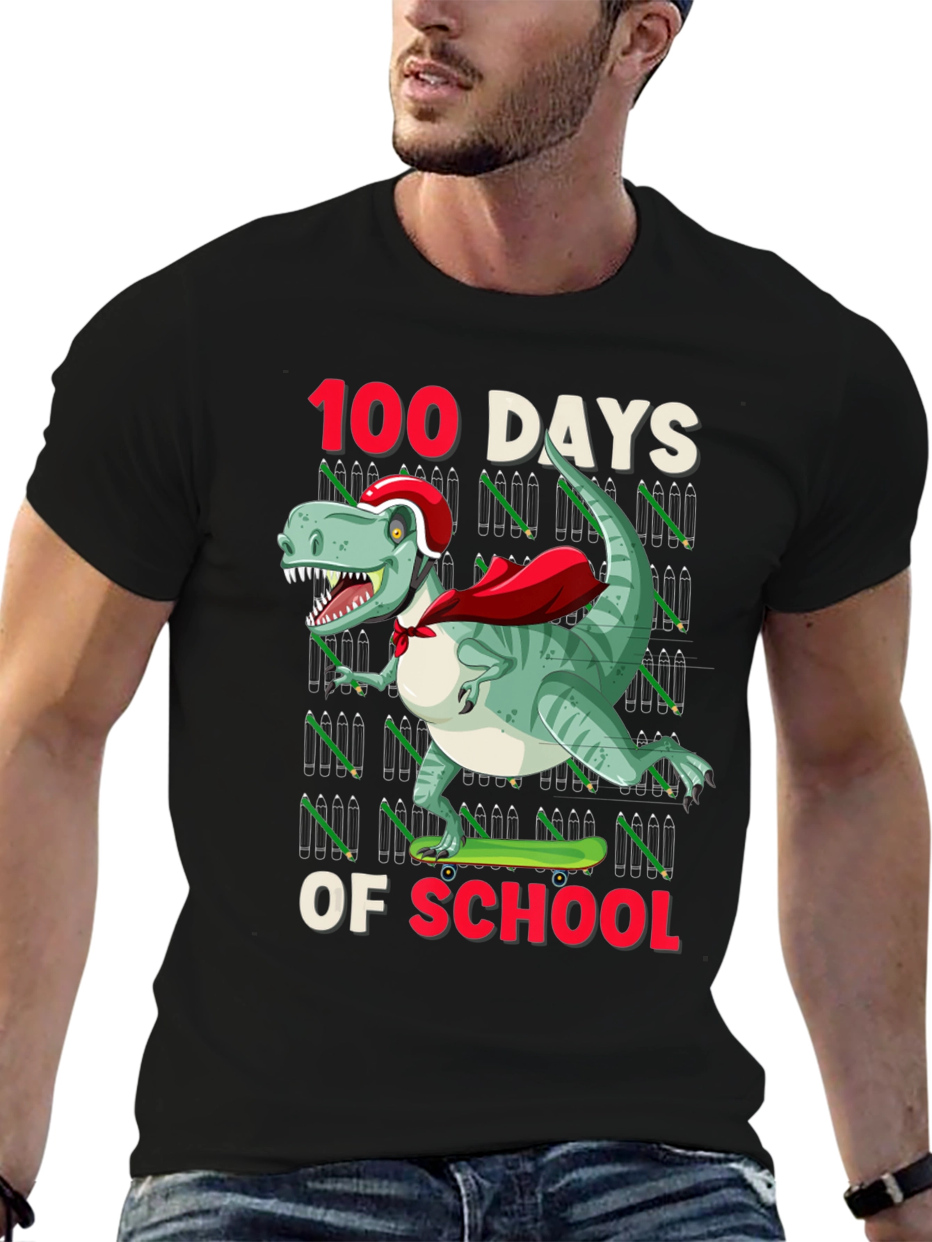 100 Days of School Dinosaur T-Shirt