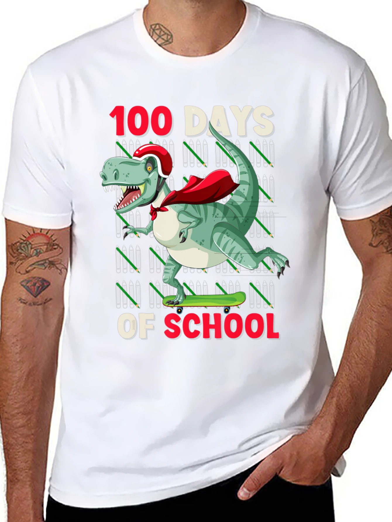 100 Days of School Dinosaur T-Shirt