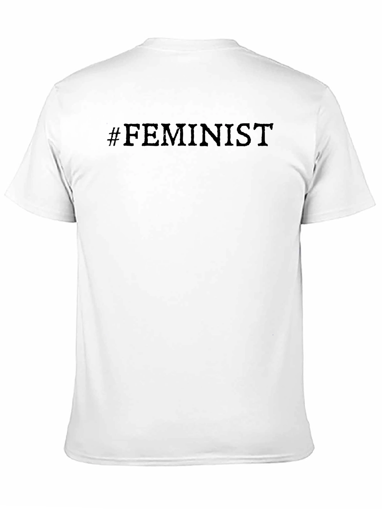 #Feminist Black Unisex T-Shirt - Modern Style