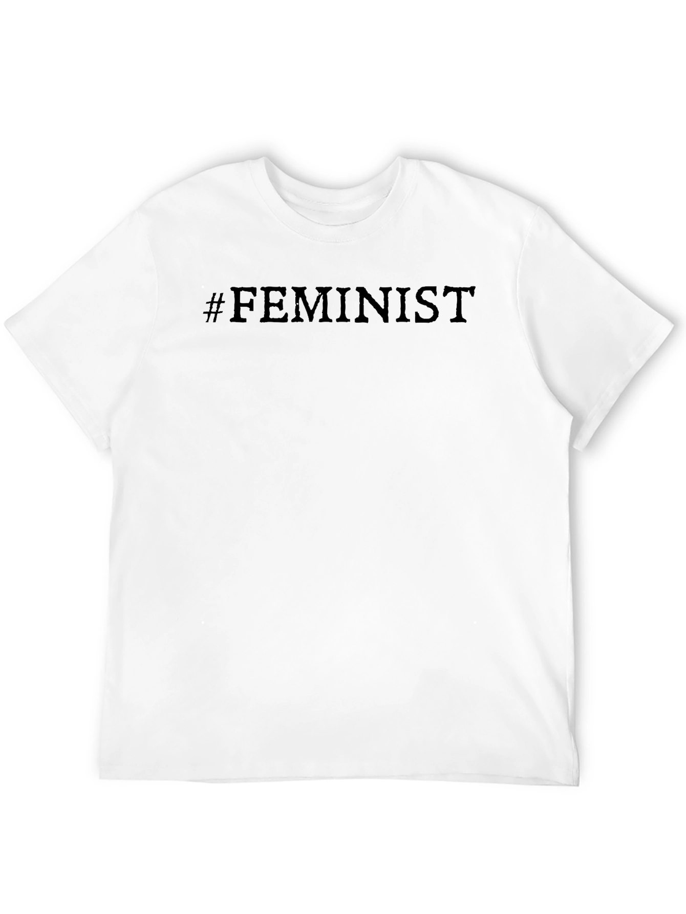 #Feminist Black Unisex T-Shirt - Modern Style