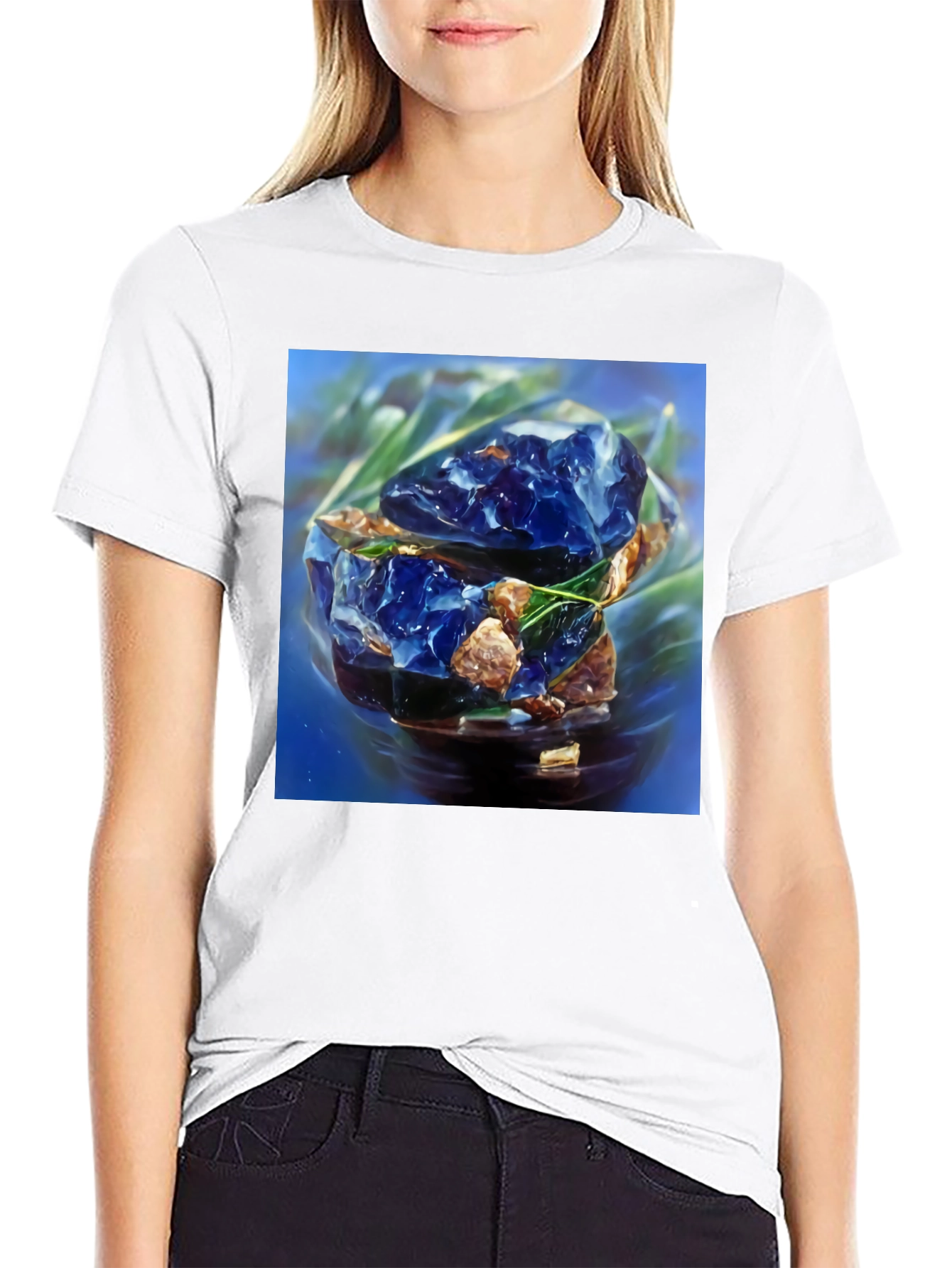 Abstract Blue Gem T-Shirt