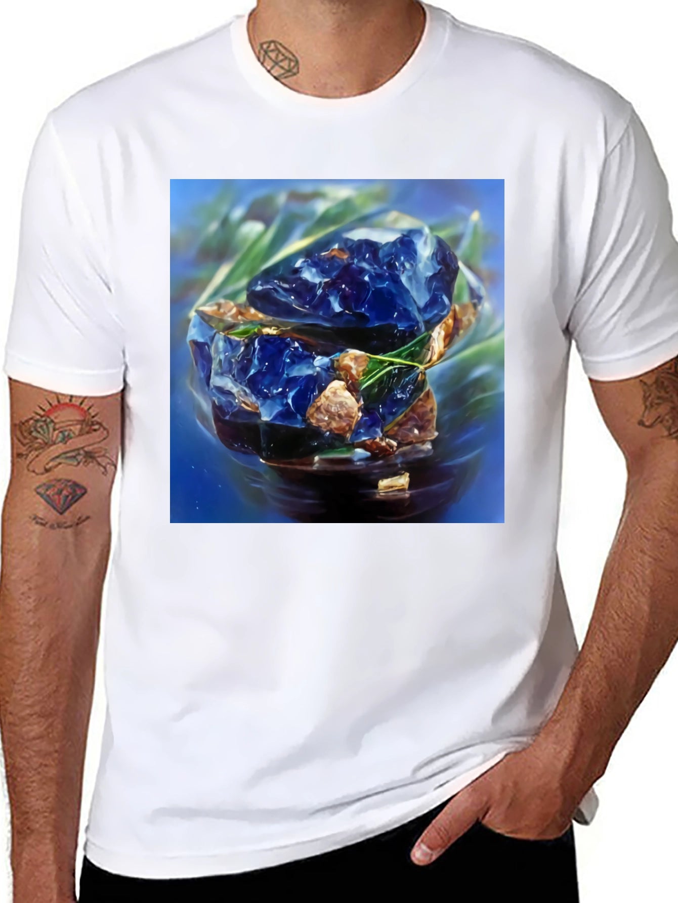 Abstract Blue Gem T-Shirt
