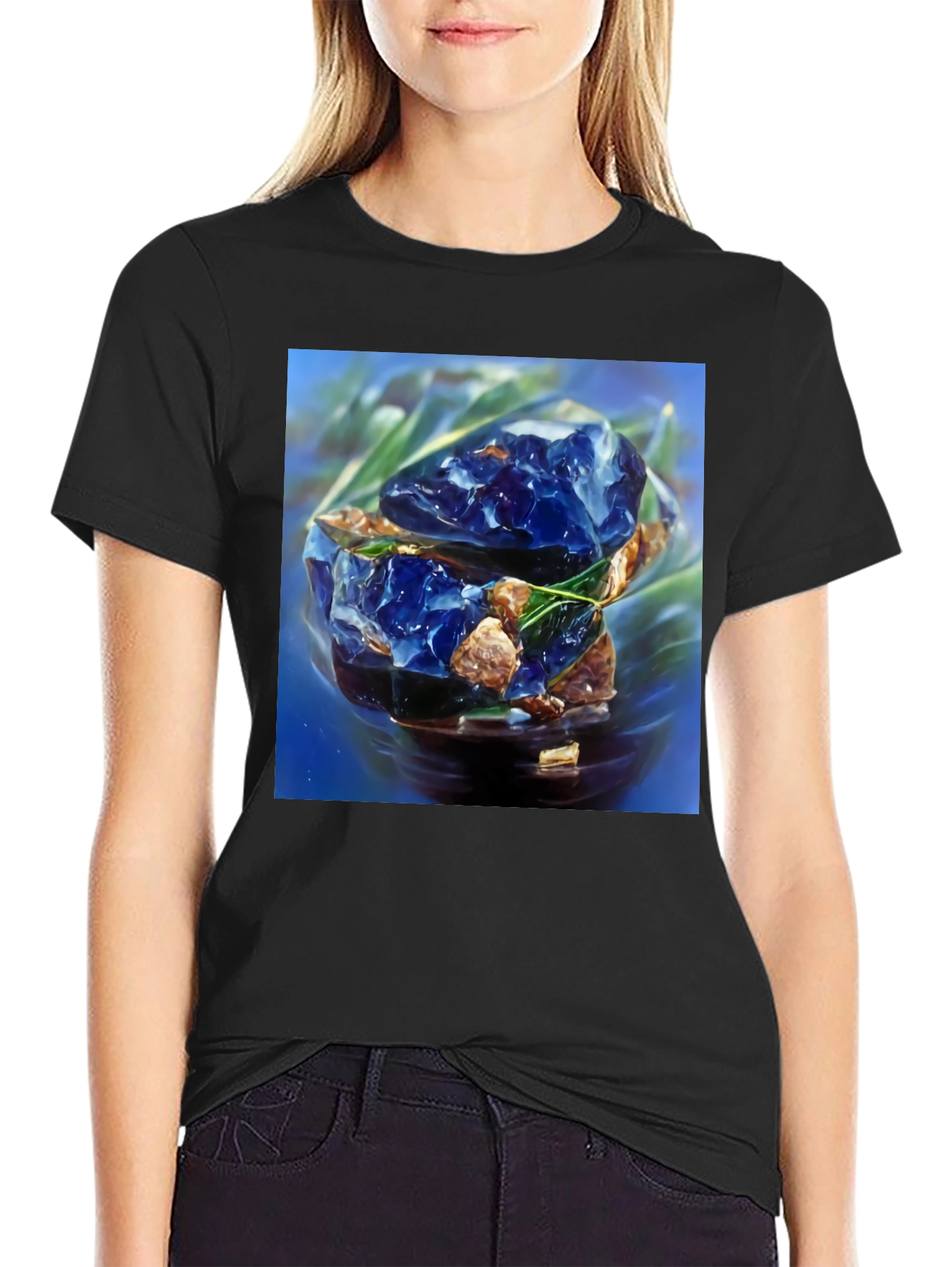 Abstract Blue Gem T-Shirt