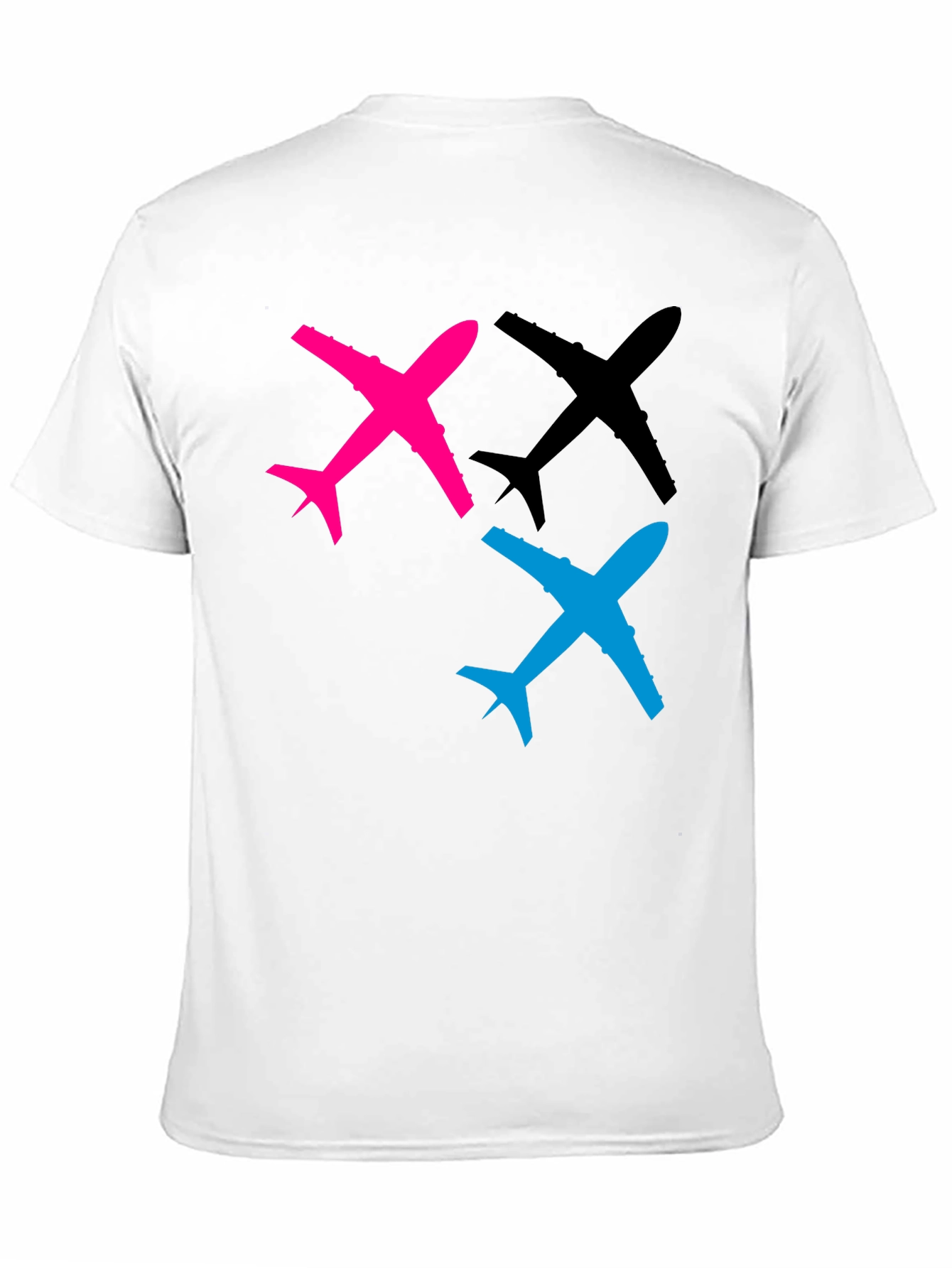 Airplane Graphic Tee - Black Cotton T-Shirt