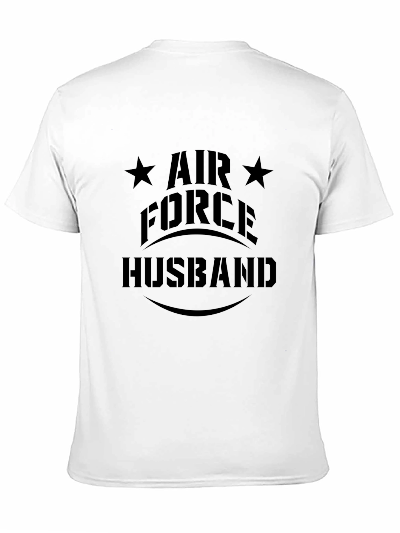 Air Force Husband Black Graphic Tee
