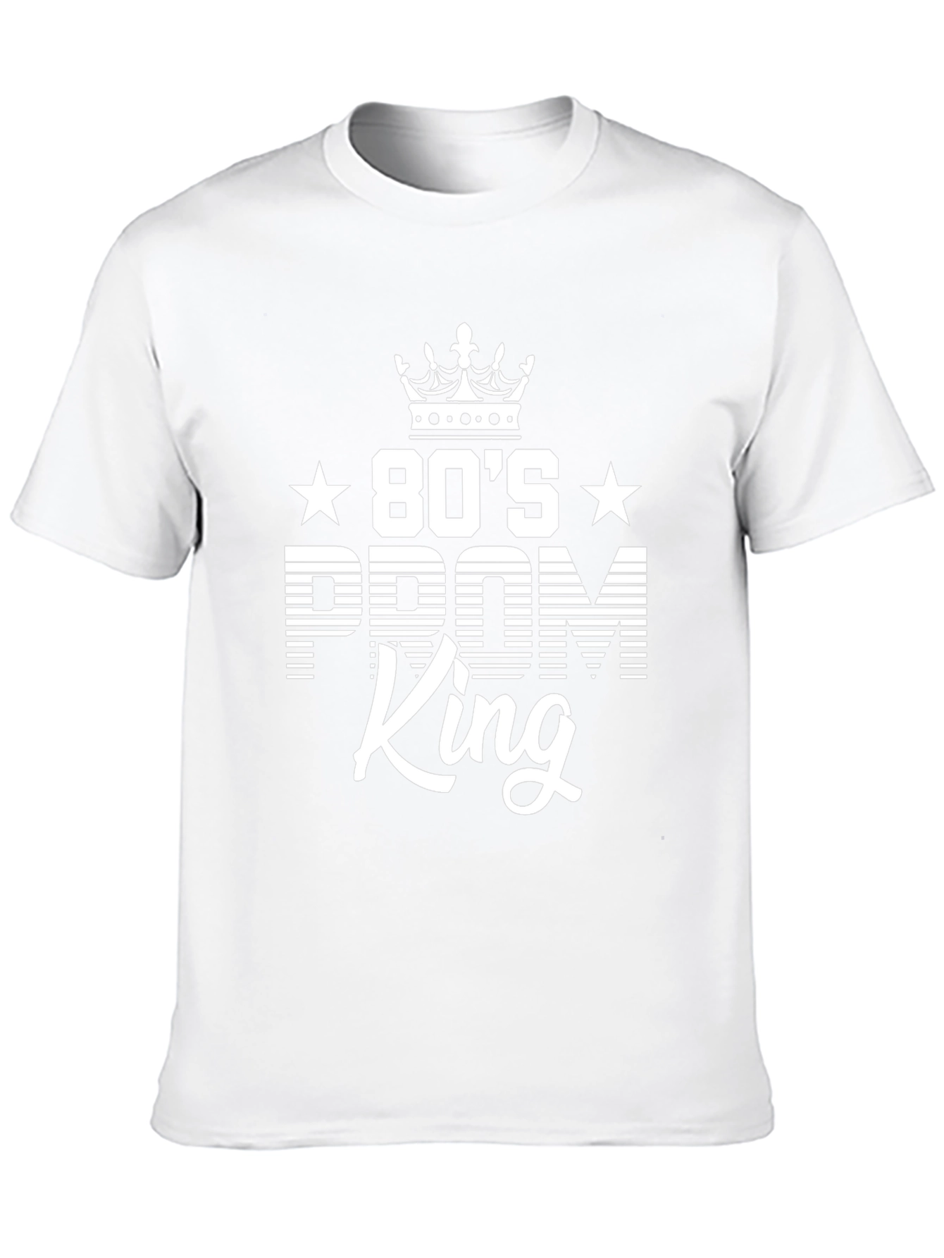 80s Prom King Black Graphic T-Shirt