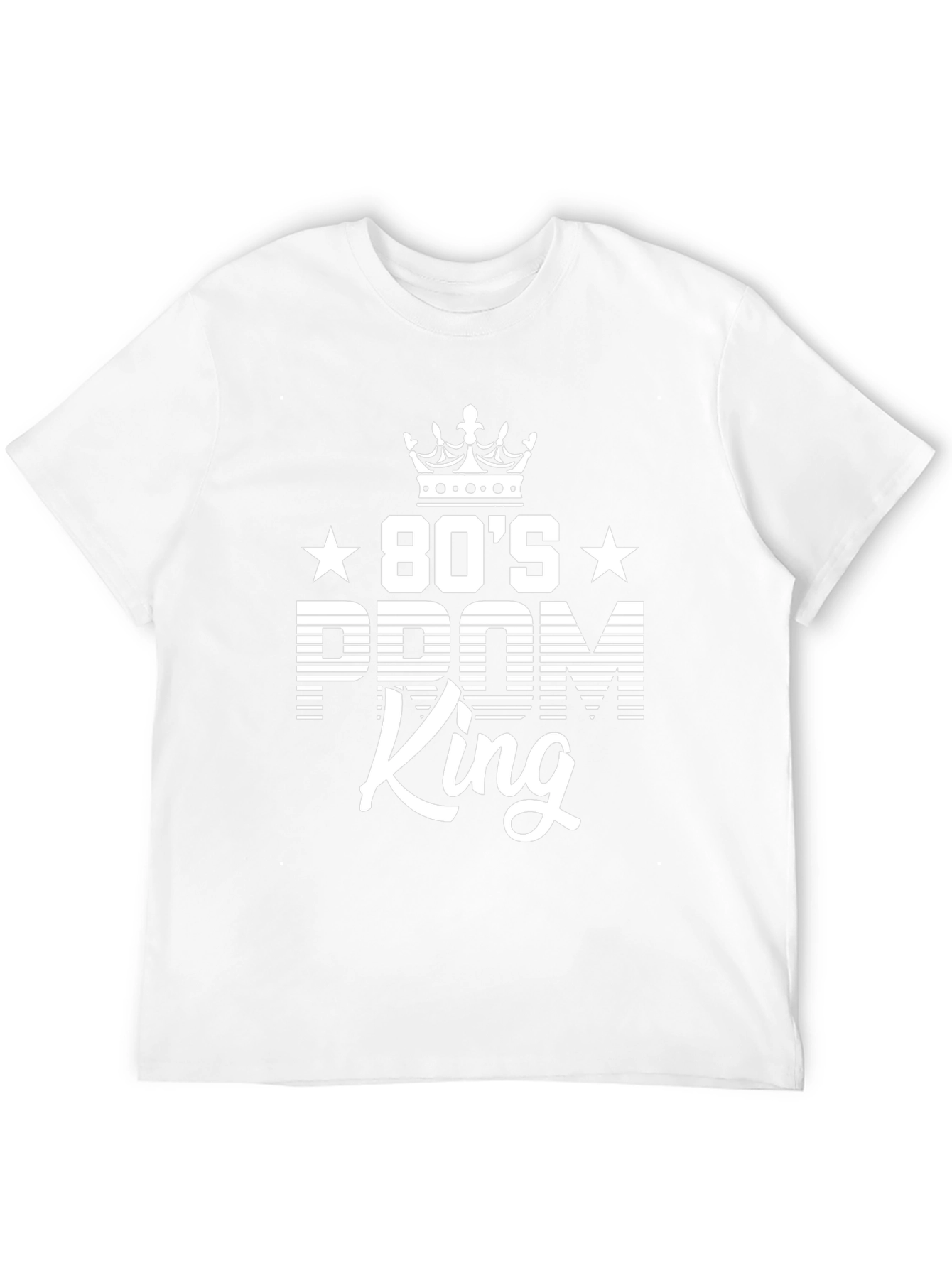 80s Prom King Black Graphic T-Shirt