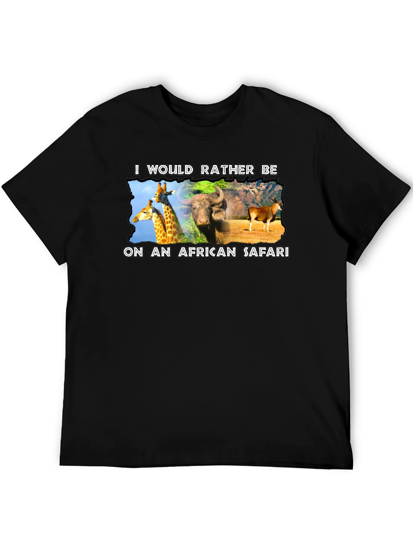 African Safari Graphic T-Shirt - Novelty Design