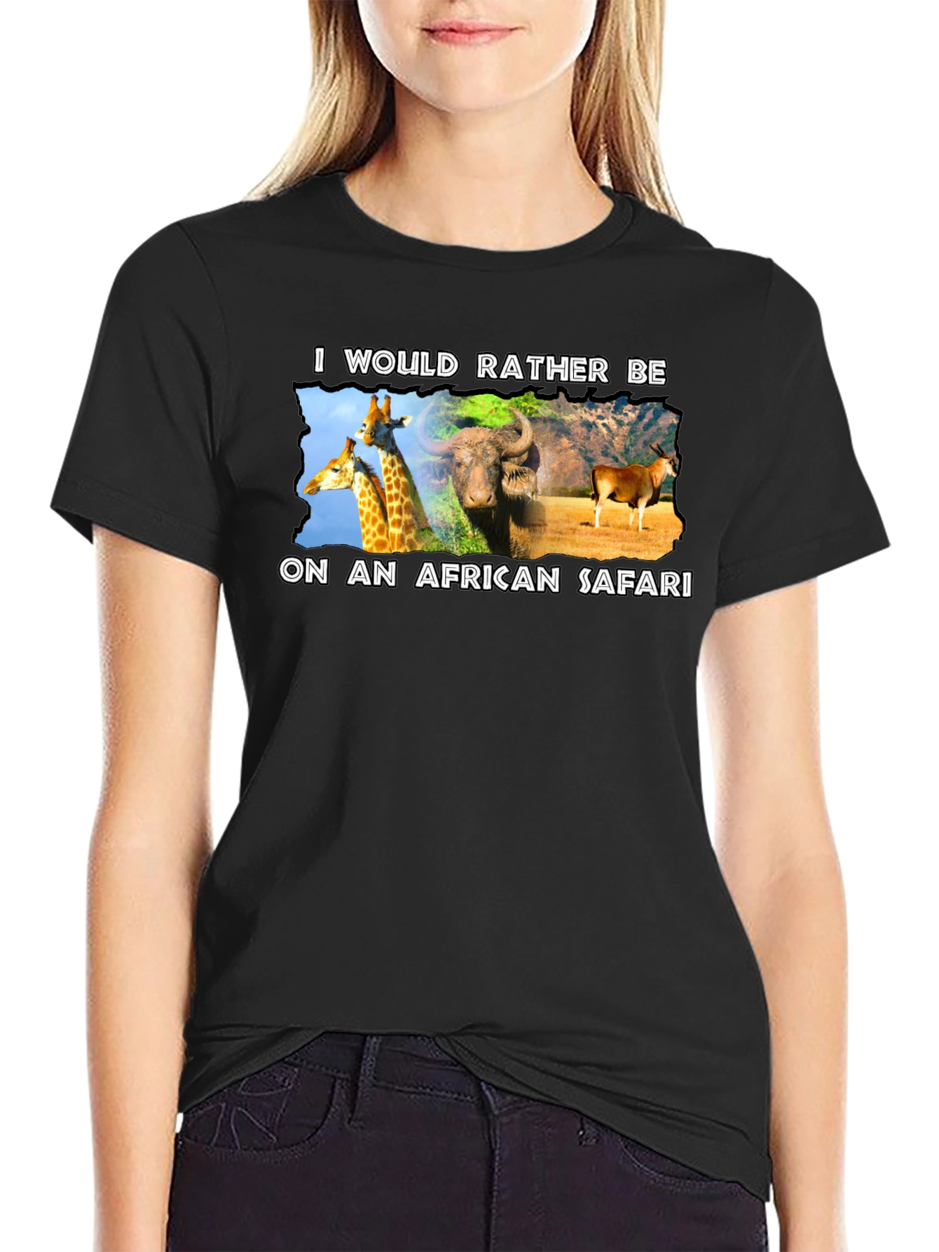 African Safari Graphic T-Shirt - Novelty Design