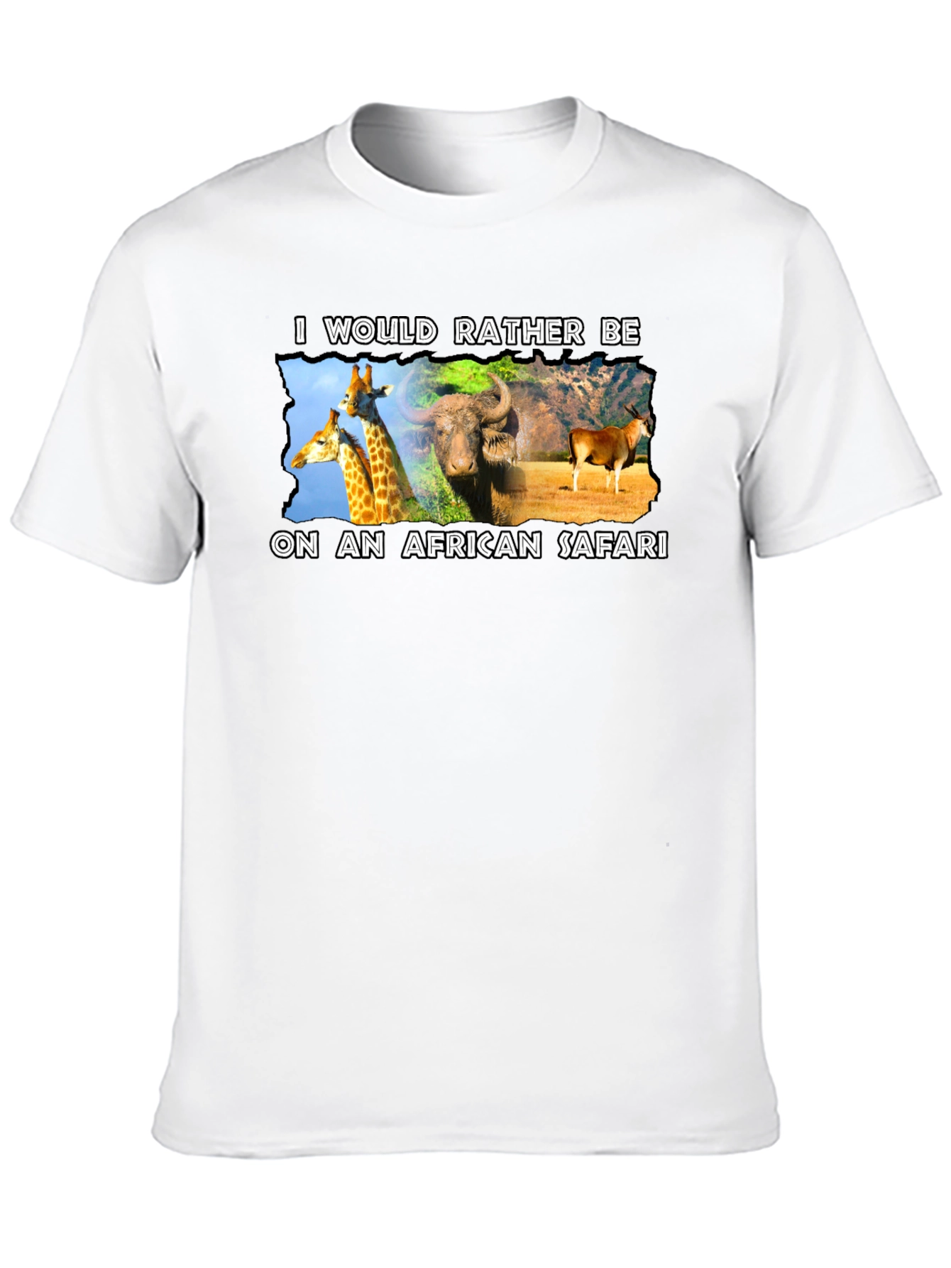 African Safari Graphic T-Shirt - Novelty Design