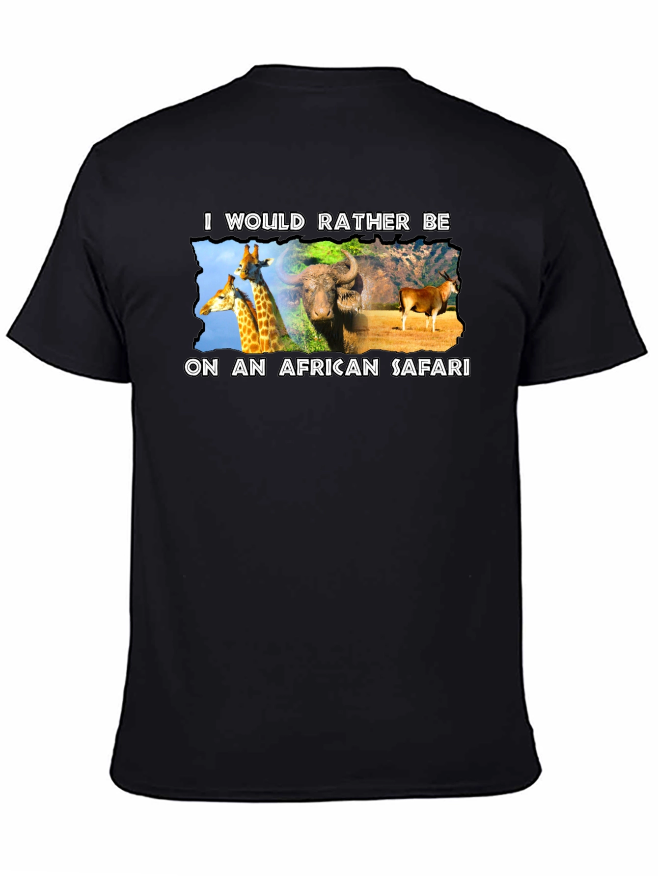 African Safari Graphic T-Shirt - Novelty Design