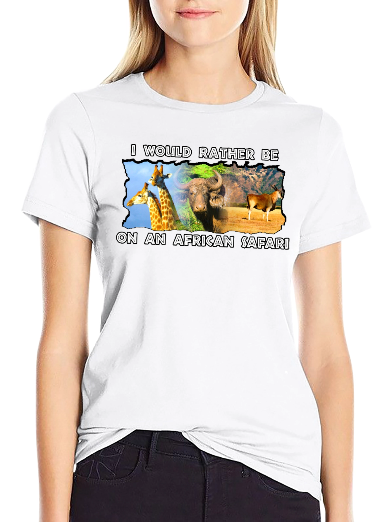 African Safari Graphic T-Shirt - Novelty Design