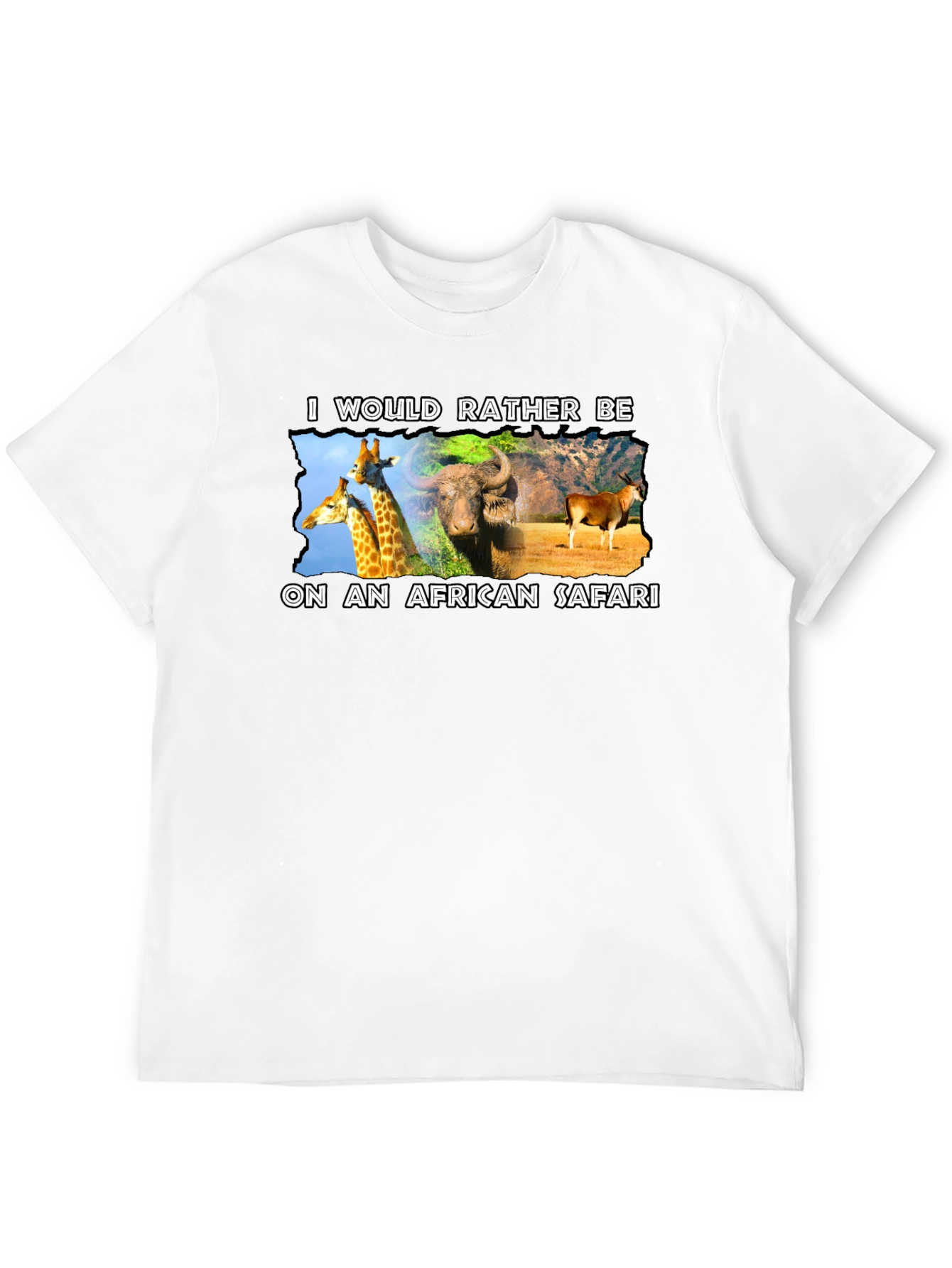 African Safari Graphic T-Shirt - Novelty Design