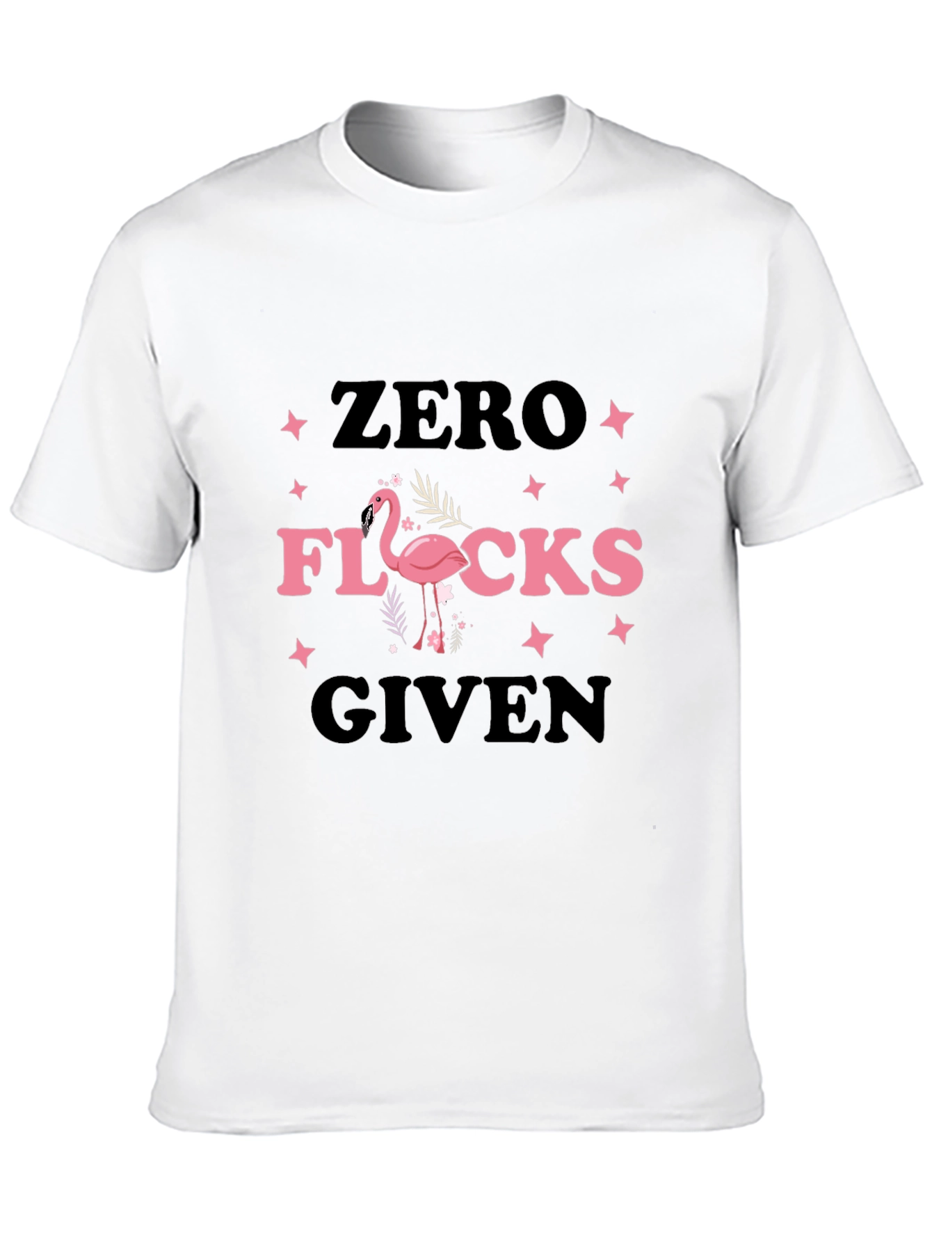 Zero Flocks Given Flamingo Graphic Tee