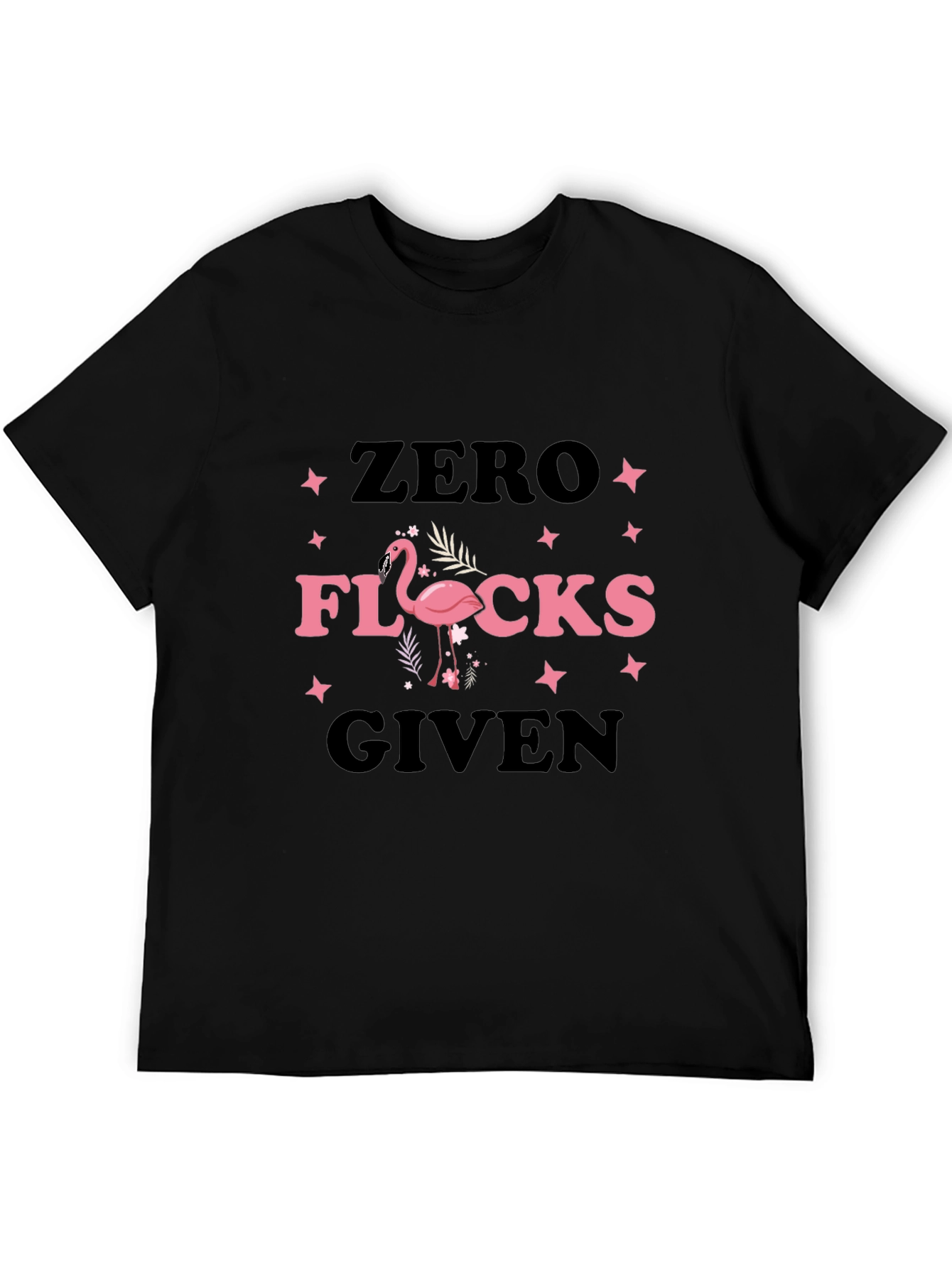 Zero Flocks Given Flamingo Graphic Tee