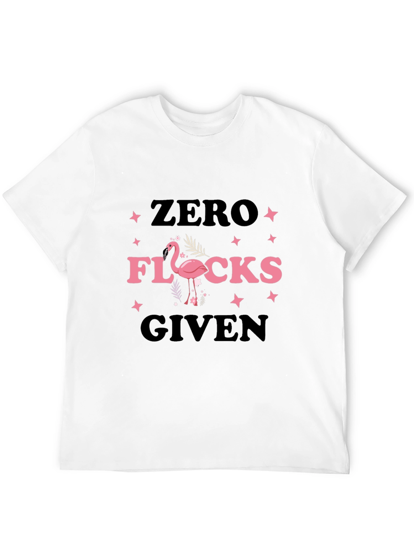Zero Flocks Given Flamingo Graphic Tee