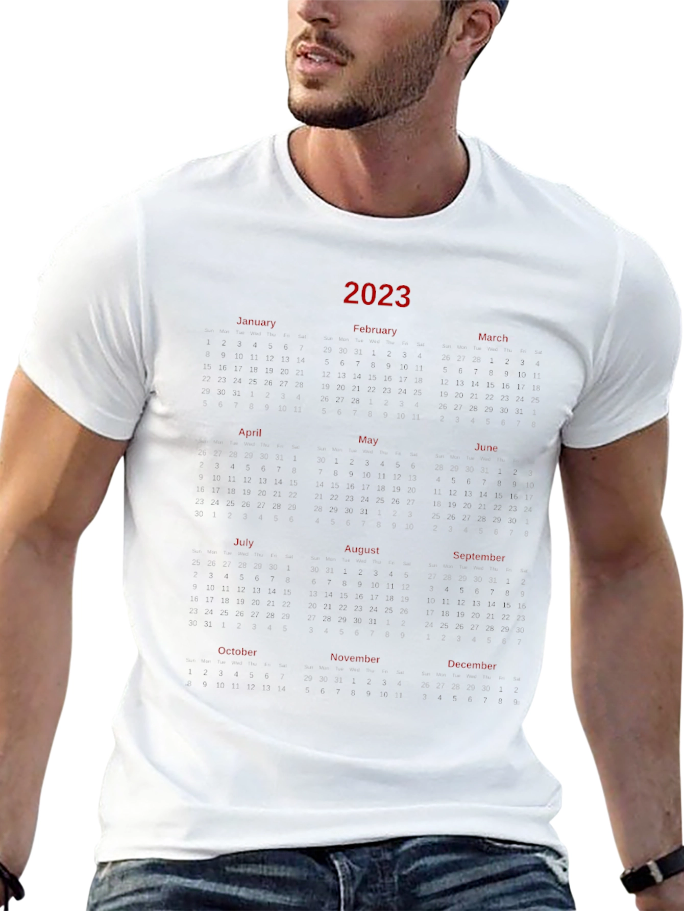 2023 Calendar T-Shirt - Unique Year Planner Tee