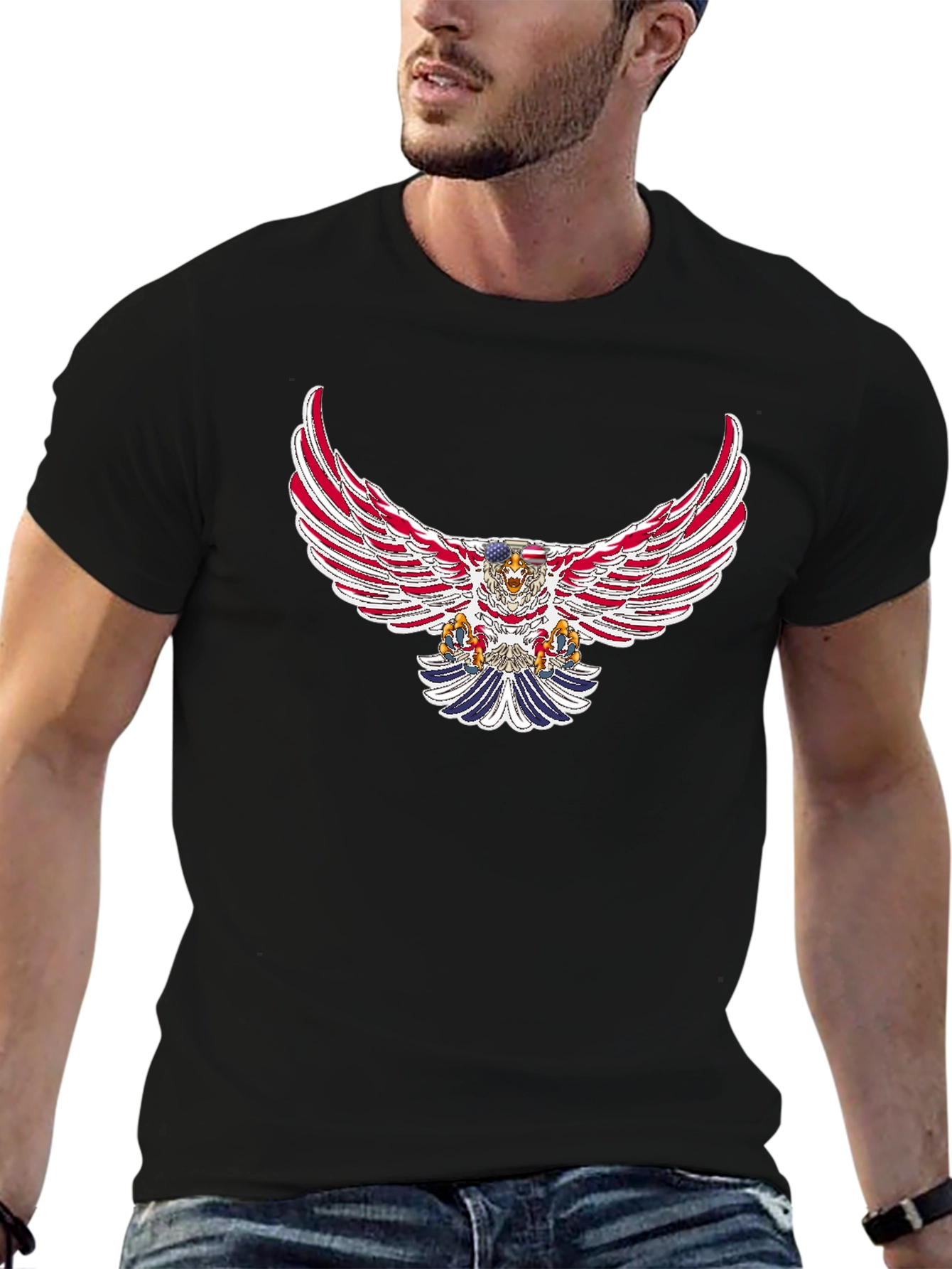 American Eagle Graphic Black T-Shirt