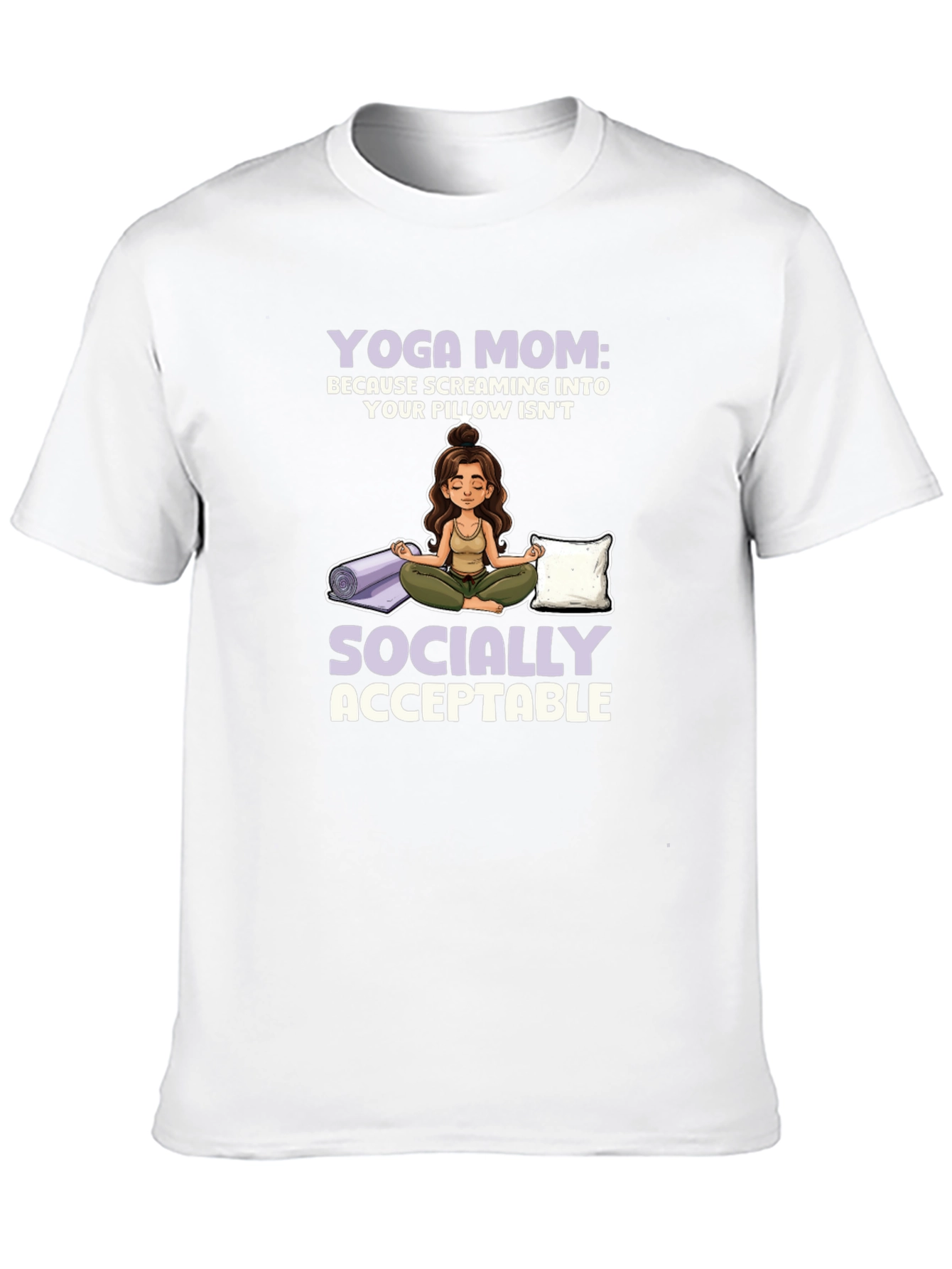 Yoga Mom Graphic T-Shirt - Socially Acceptable