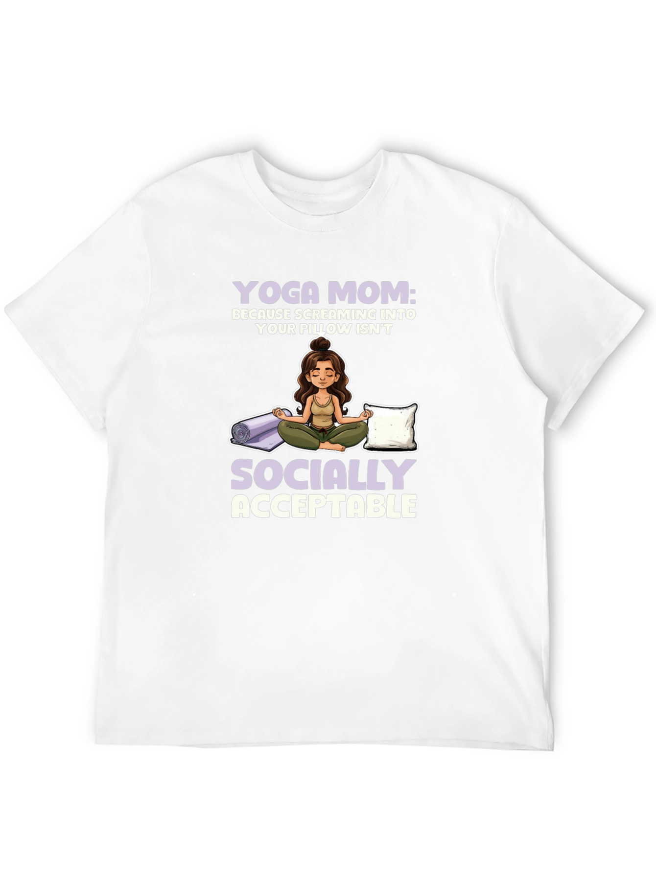 Yoga Mom Graphic T-Shirt - Socially Acceptable