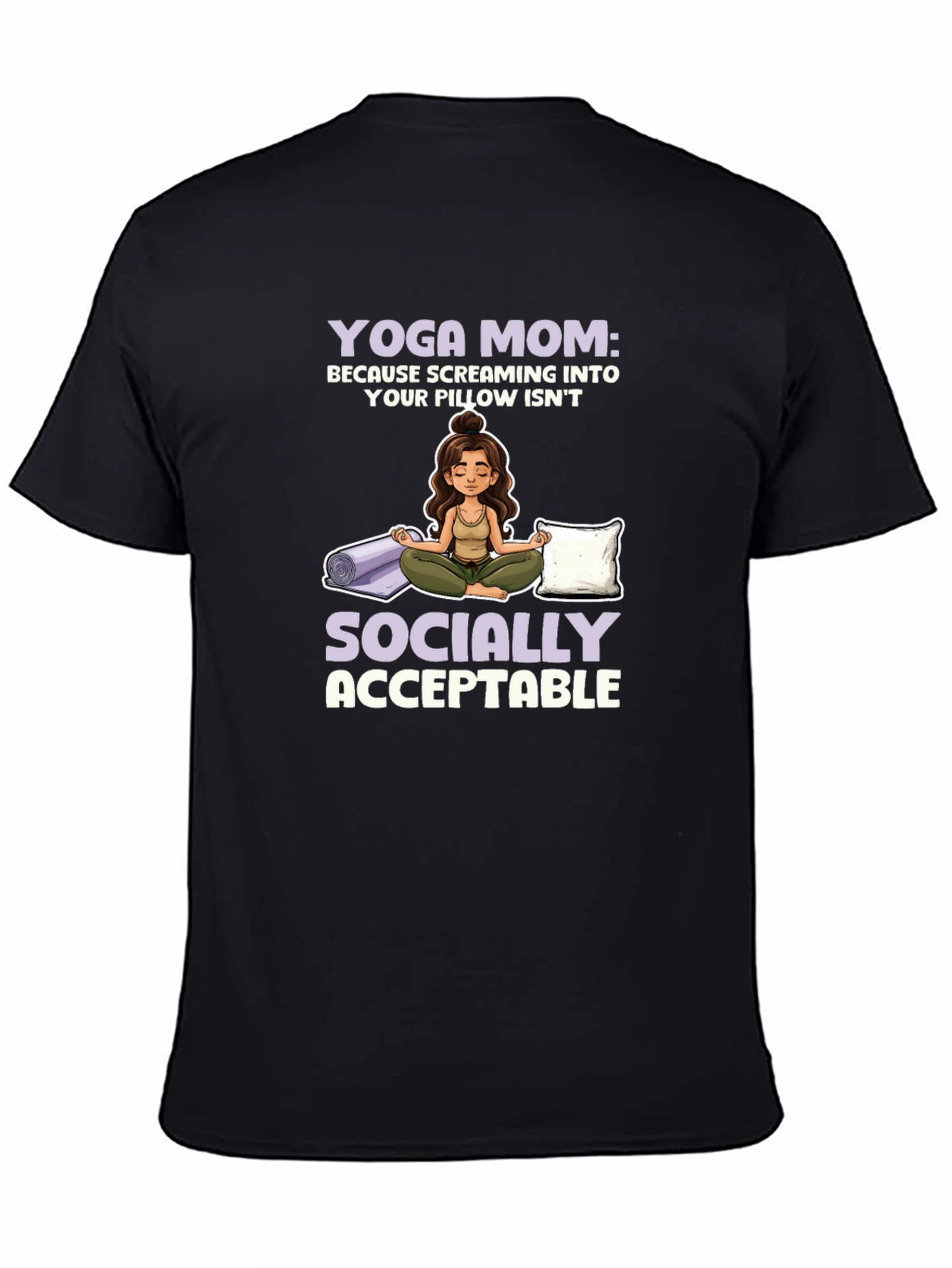Yoga Mom Graphic T-Shirt - Socially Acceptable