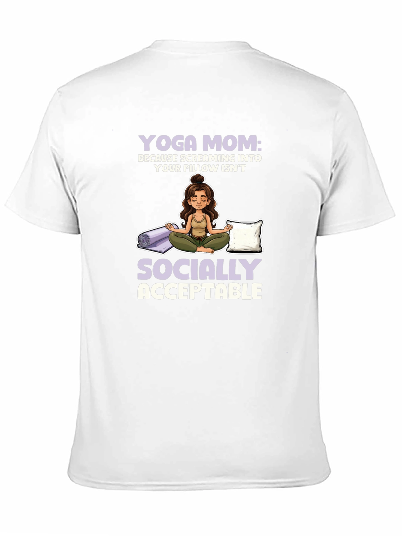 Yoga Mom Graphic T-Shirt - Socially Acceptable