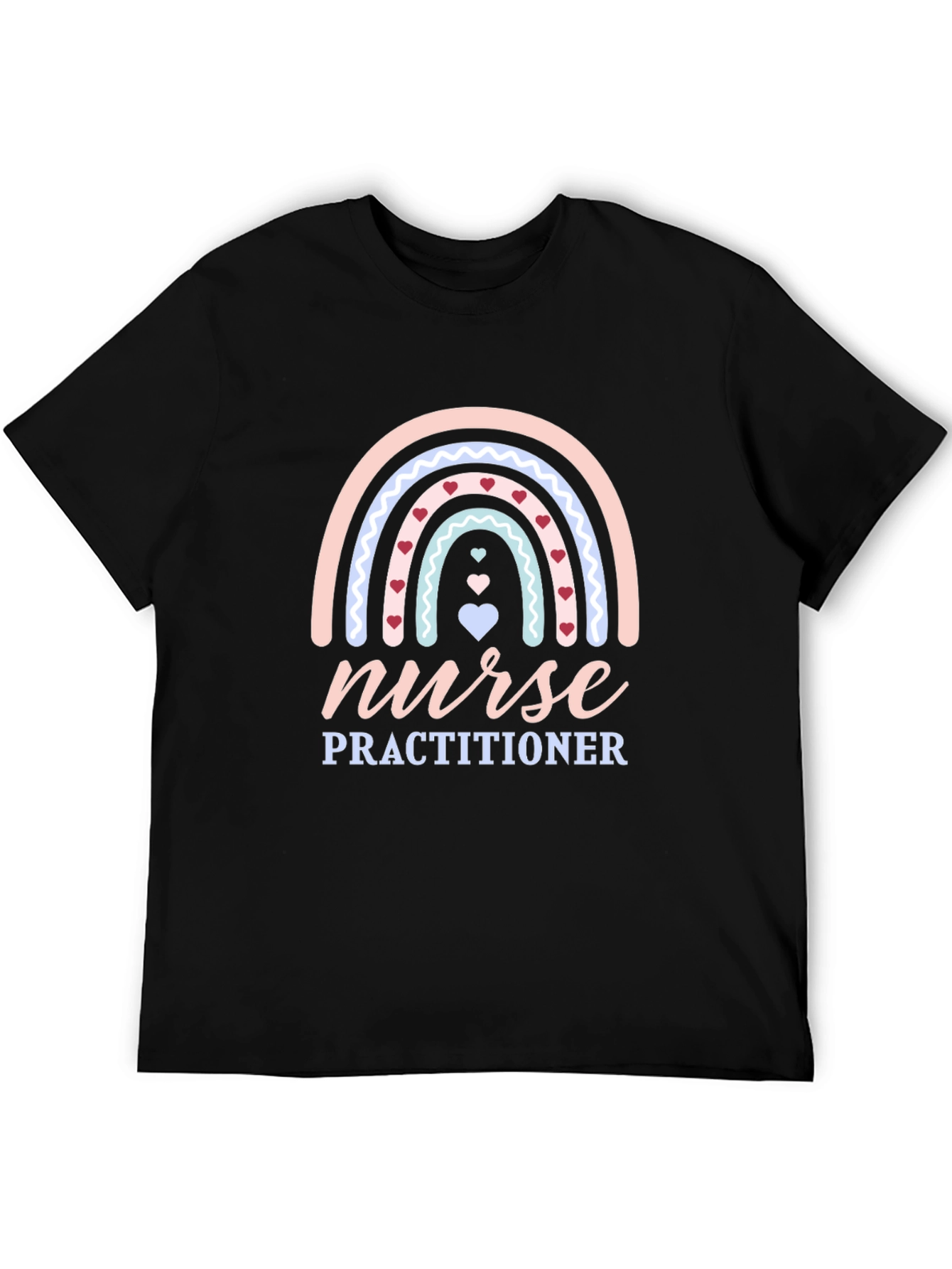 Nurse Practitioner Rainbow Heart T-Shirt