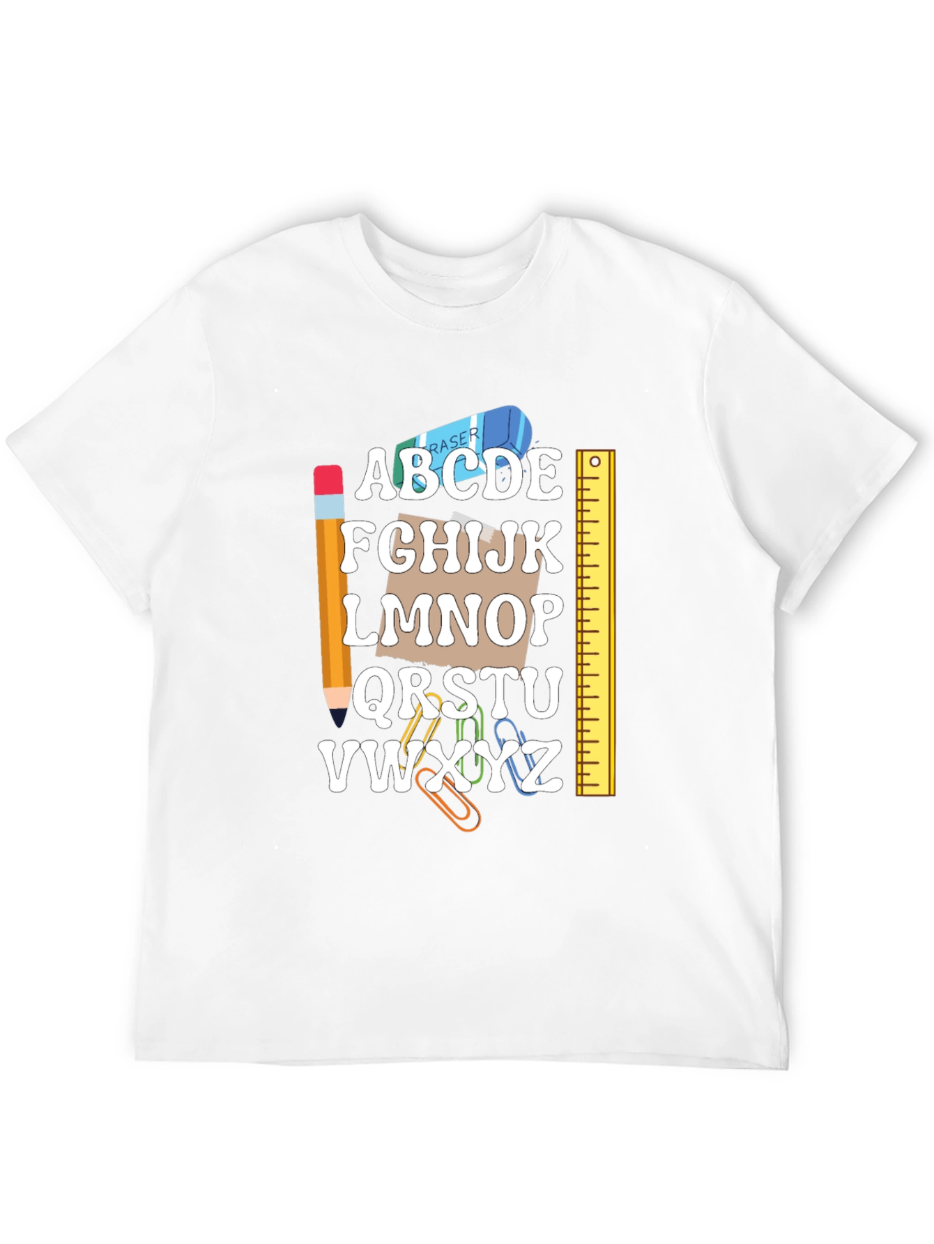 Alphabet Teacher Graphic T-Shirt