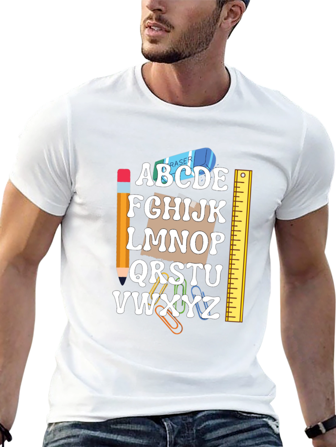 Alphabet Teacher Graphic T-Shirt