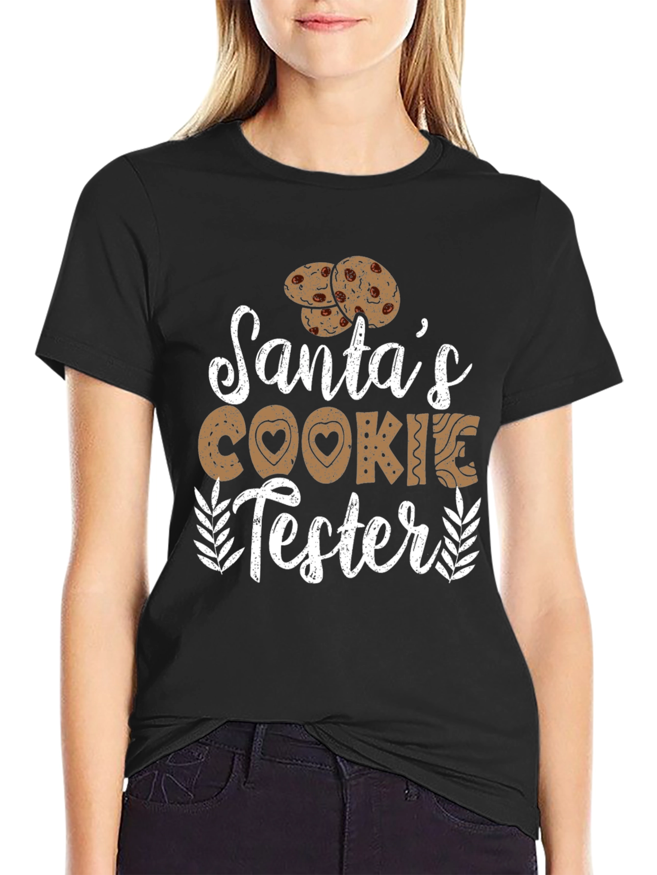 Santas Cookie Tester Graphic Tee