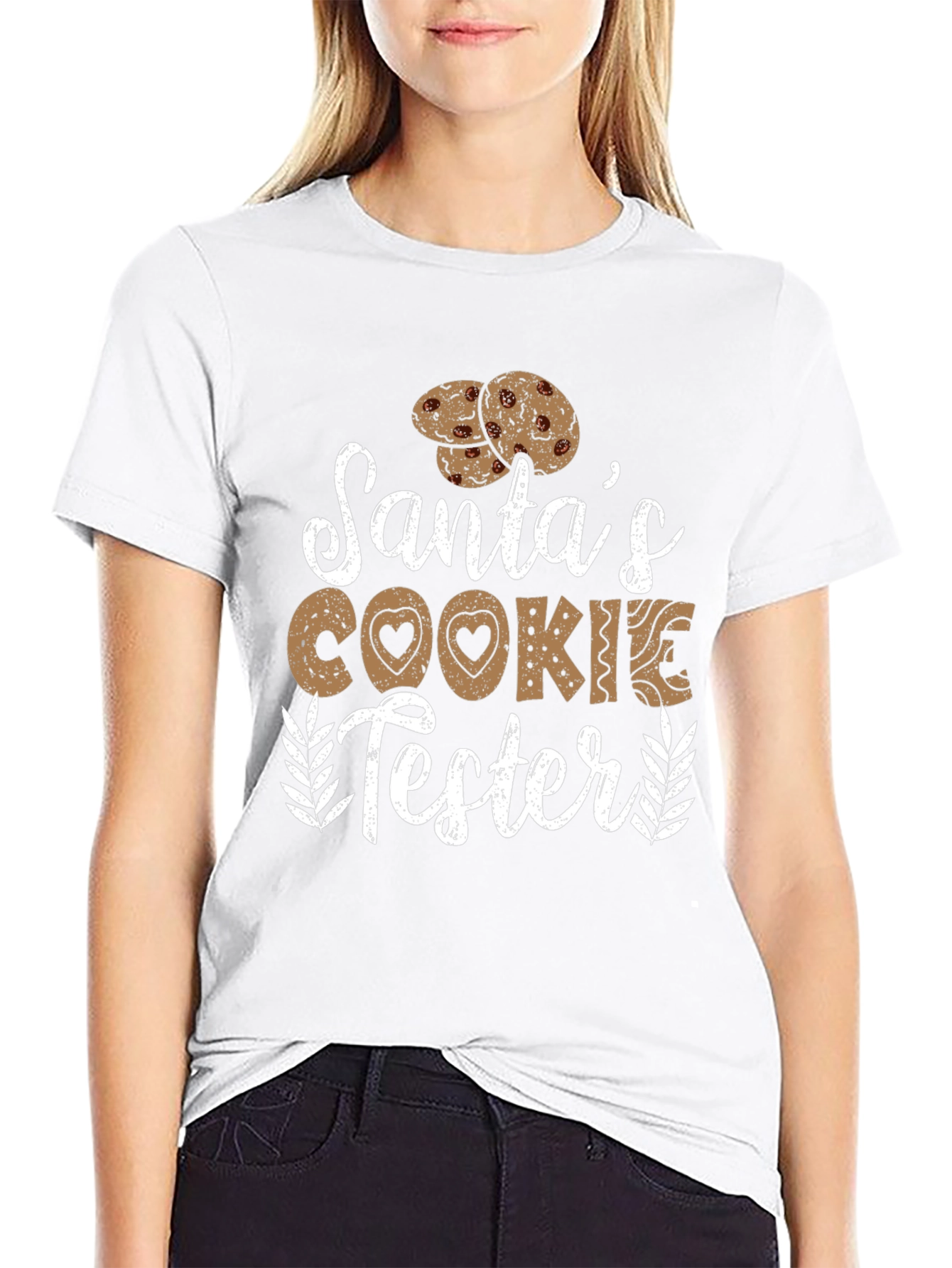 Santas Cookie Tester Graphic Tee